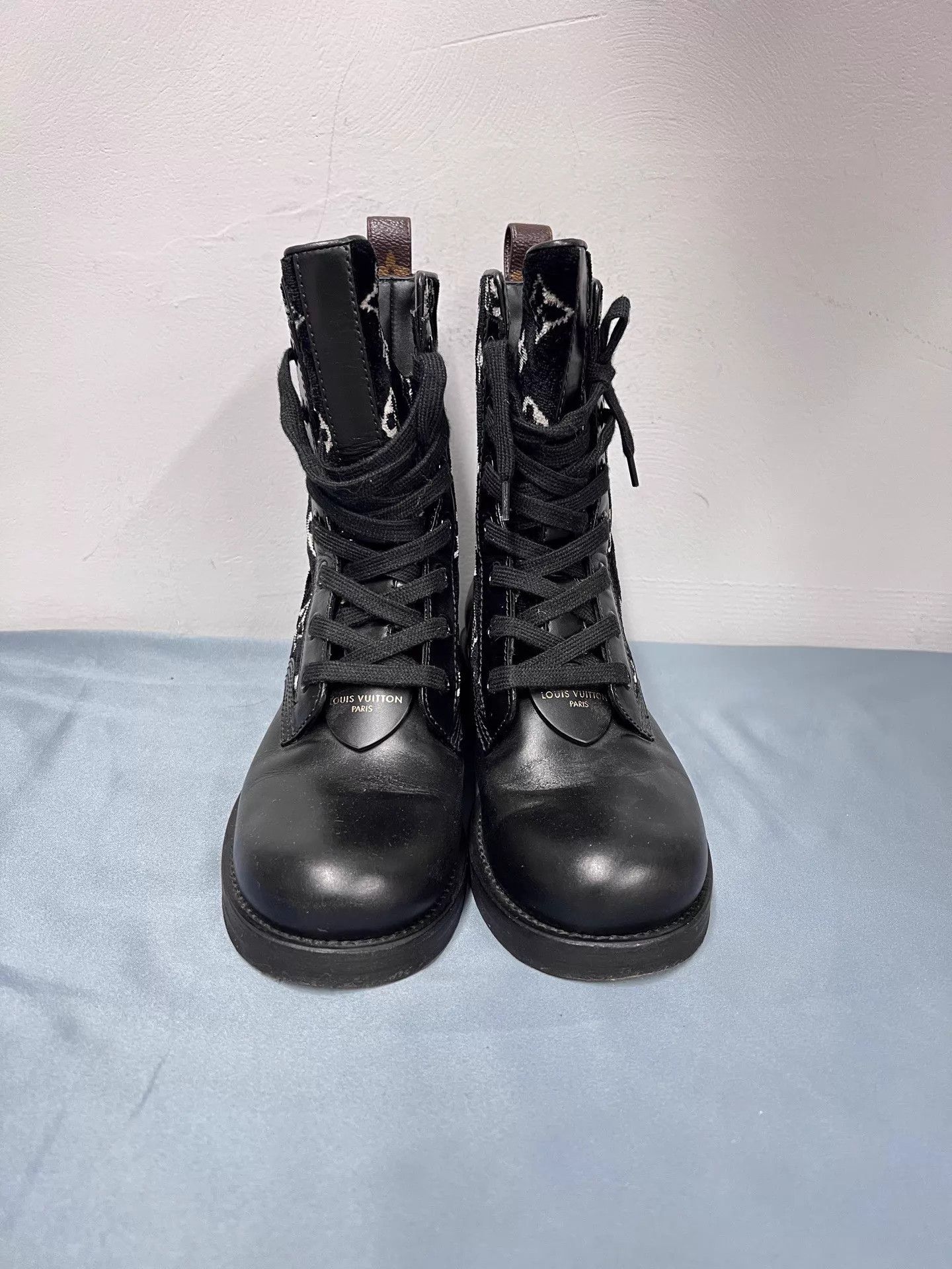 Louis Vuitton LV Metropolis Print Short Martin Boots 36 BF4096 Size US 5.5 / IT 35.5 - 2 Thumbnail