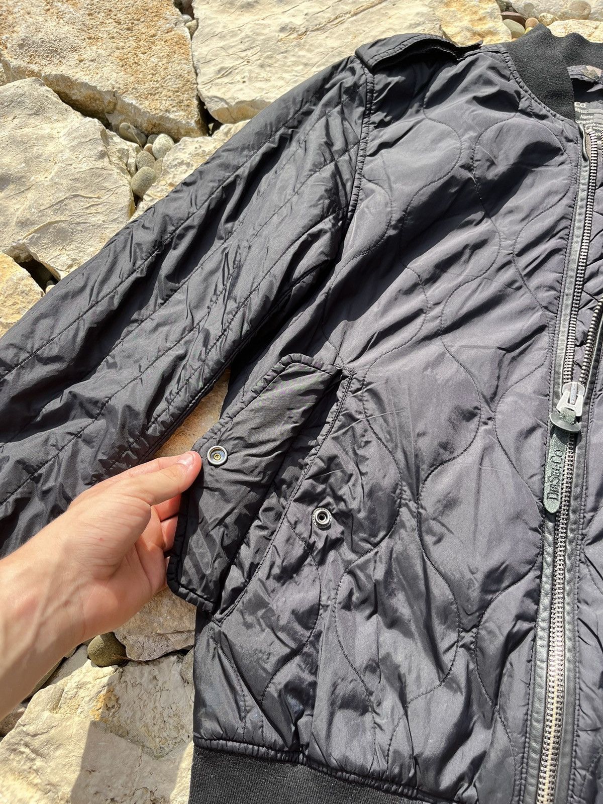 Diesel × Vintage Diesel vintage y2k bomber nylon jacket Avant Garde Size US M / EU 48-50 / 2 - 14 Thumbnail