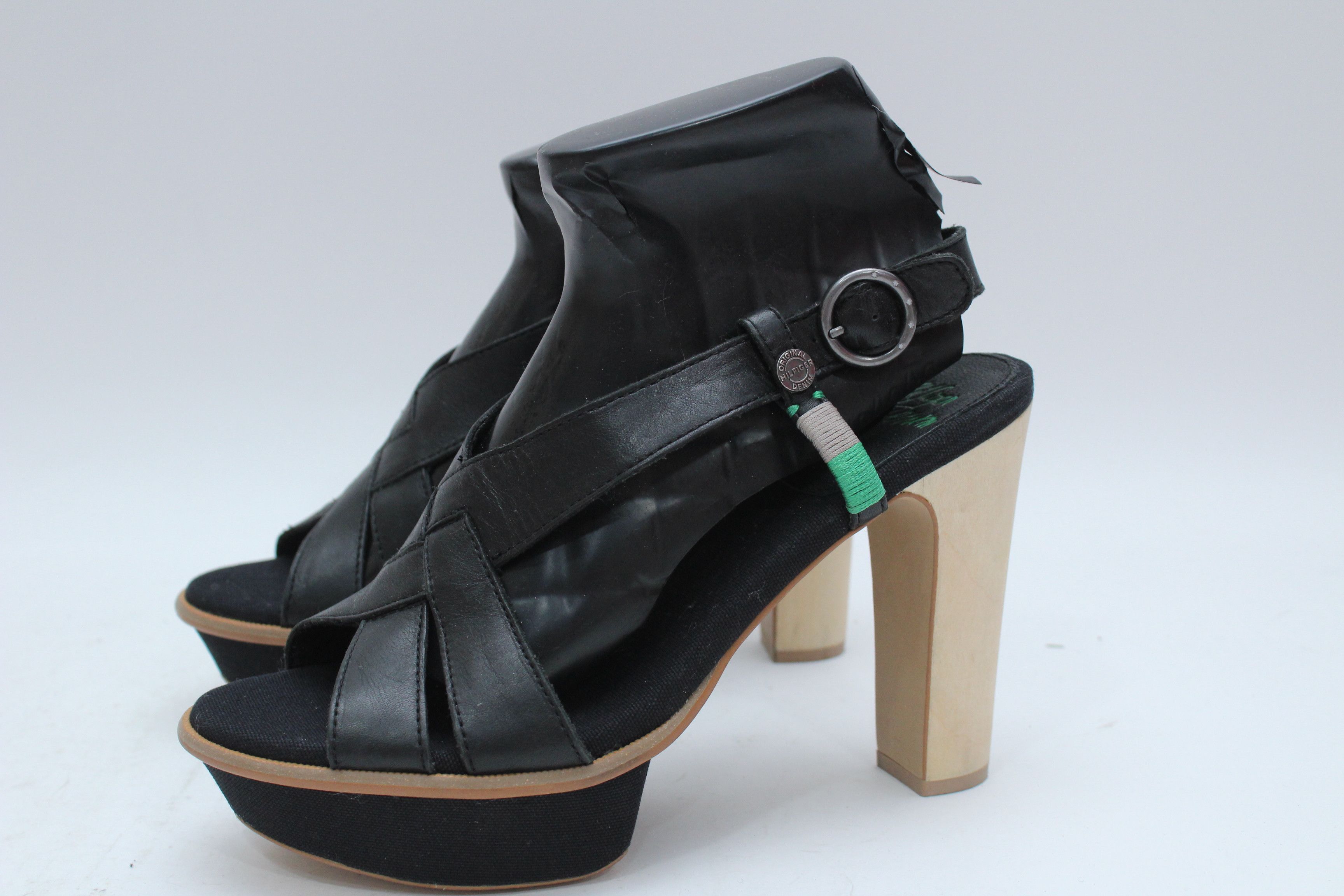 image of Tommy Hilfiger Sandals Hells Size 41 Authentic Vintage, Women's