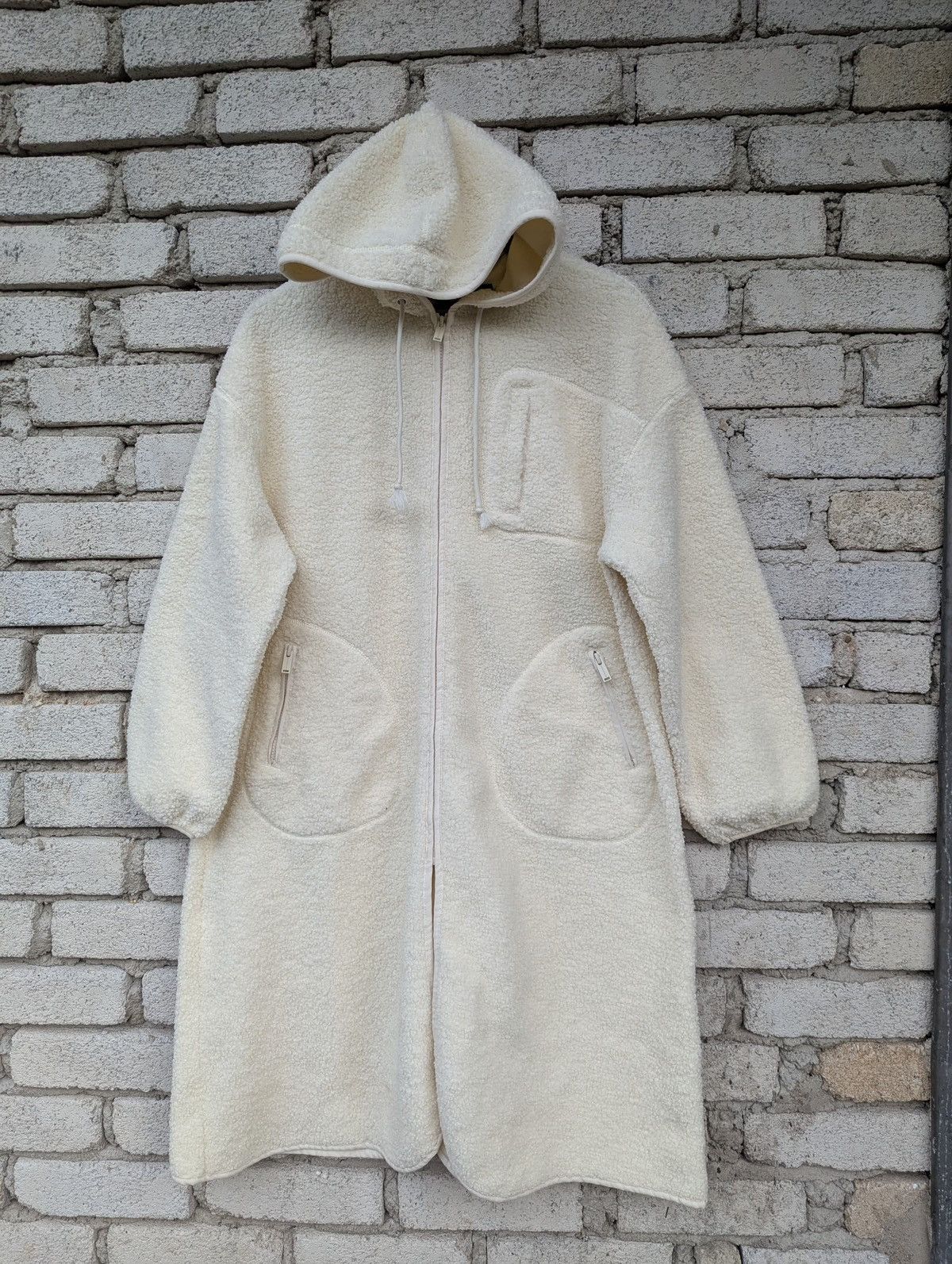 Gu Undercover Deep Pile Long Fleece Jacket Hoodie