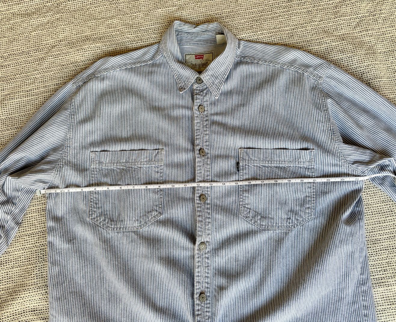 Levi's Levi's Strauss striped Authentic Jeans Wear shirt Size US L / EU 52-54 / 3 - 7 Thumbnail
