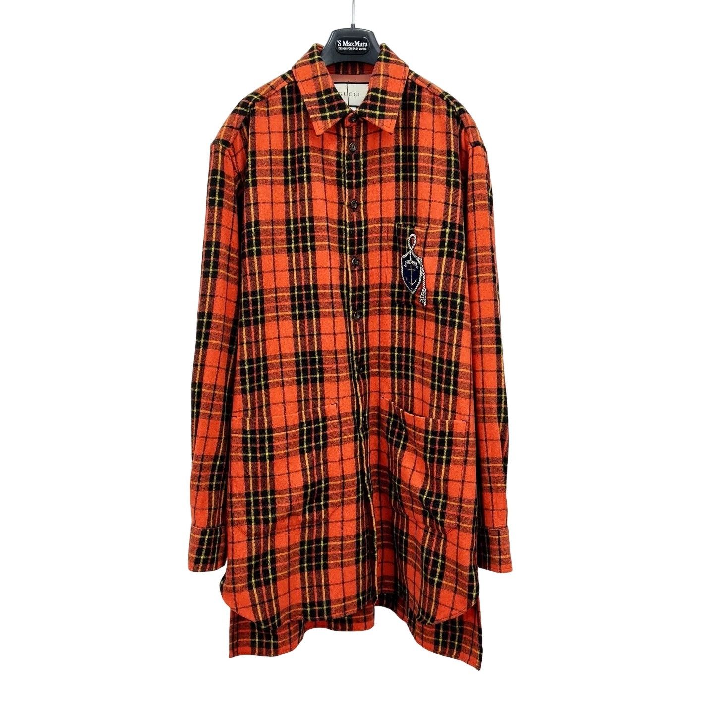 Gucci Gucci Plaid Anchor Logo Shirt US M Size US M / EU 48-50 / 2 - 1 Thumbnail
