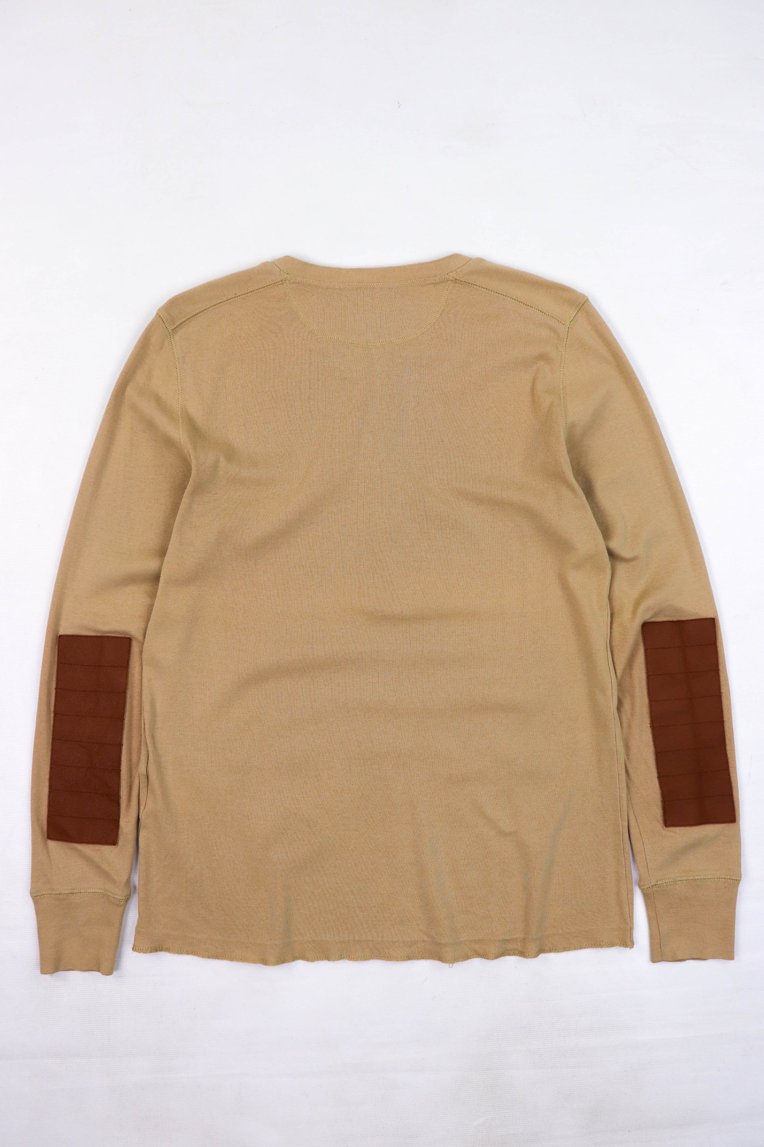 Polo Ralph Lauren Polo Ralph Lauren Beige Leather Elbow Patches Long Sleeve Size US L / EU 52-54 / 3 - 2 Thumbnail