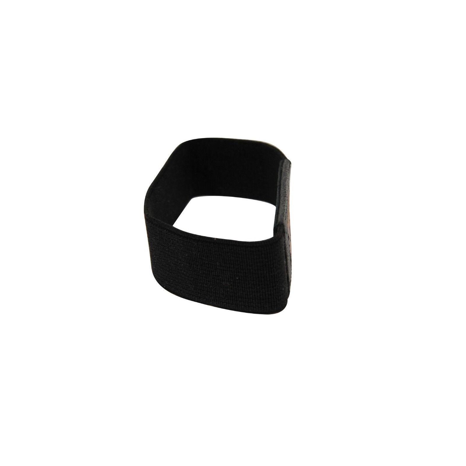 Alaia Logo Wristband Bracelet Black Tan Leather Elasticti Size ONE SIZE - 4 Thumbnail