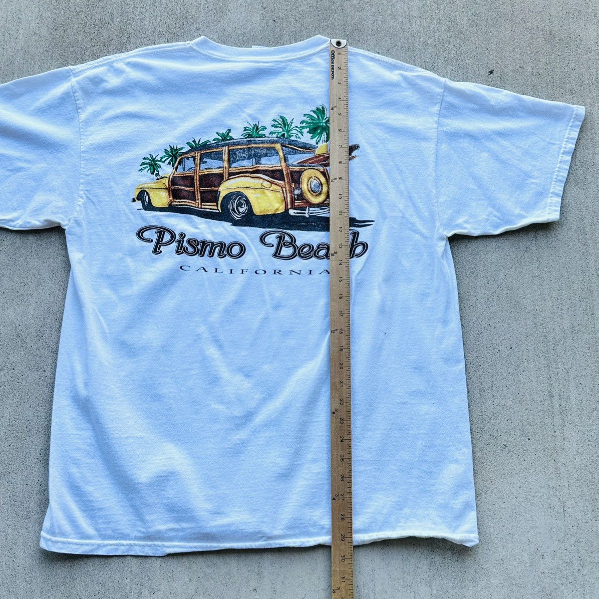Gildan Vintage Pismo Beach T Shirt Y2K Woody Classic Car Beach Size US L / EU 52-54 / 3 - 8 Thumbnail