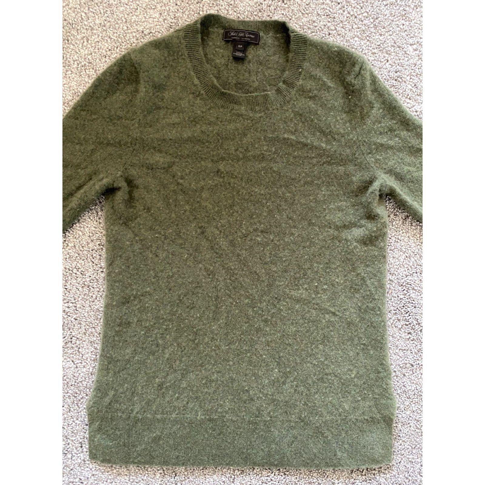 Saks Fifth Avenue Saks Fifth Avenue 100% Cashmere Sweater Womens Small Petite S/P Green Long Sleeve Pullover Sweater Women Mens? Size S / US 4 / IT 40 - 5 Thumbnail