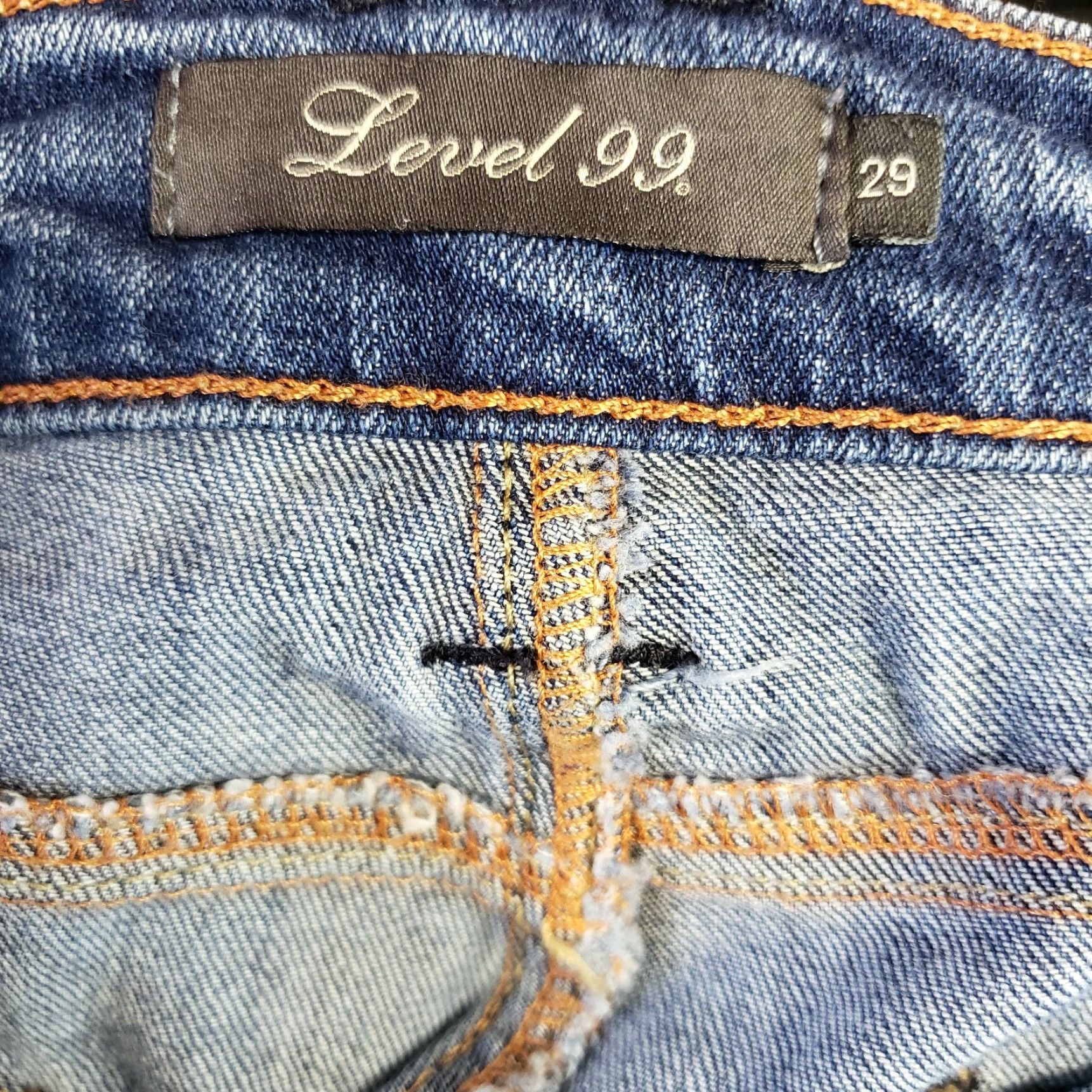 Vintage VINTAGE Level 99 Womens Becky Cropped Trouser Jeans Sz 29 Kallista Wash Mid Rise Size 29" - 6 Thumbnail