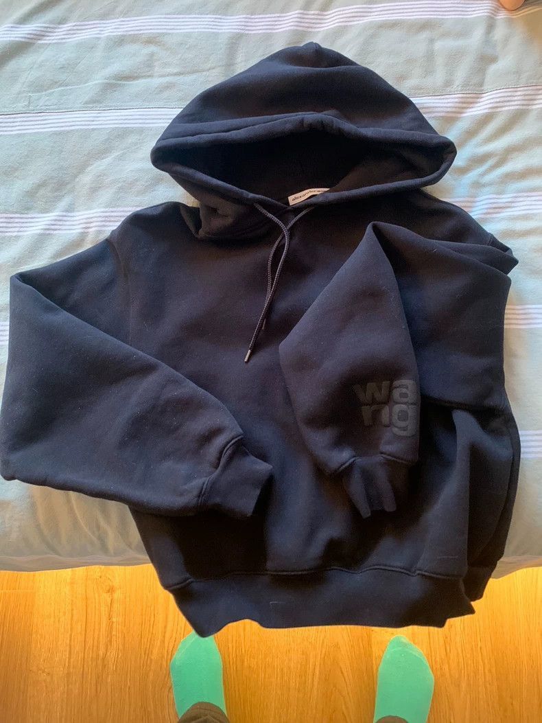 Alexander Wang Alexander Wang Classic Foam Logo Hoodie- Size XS / US 0-2 / IT 36-38 - 1 Thumbnail