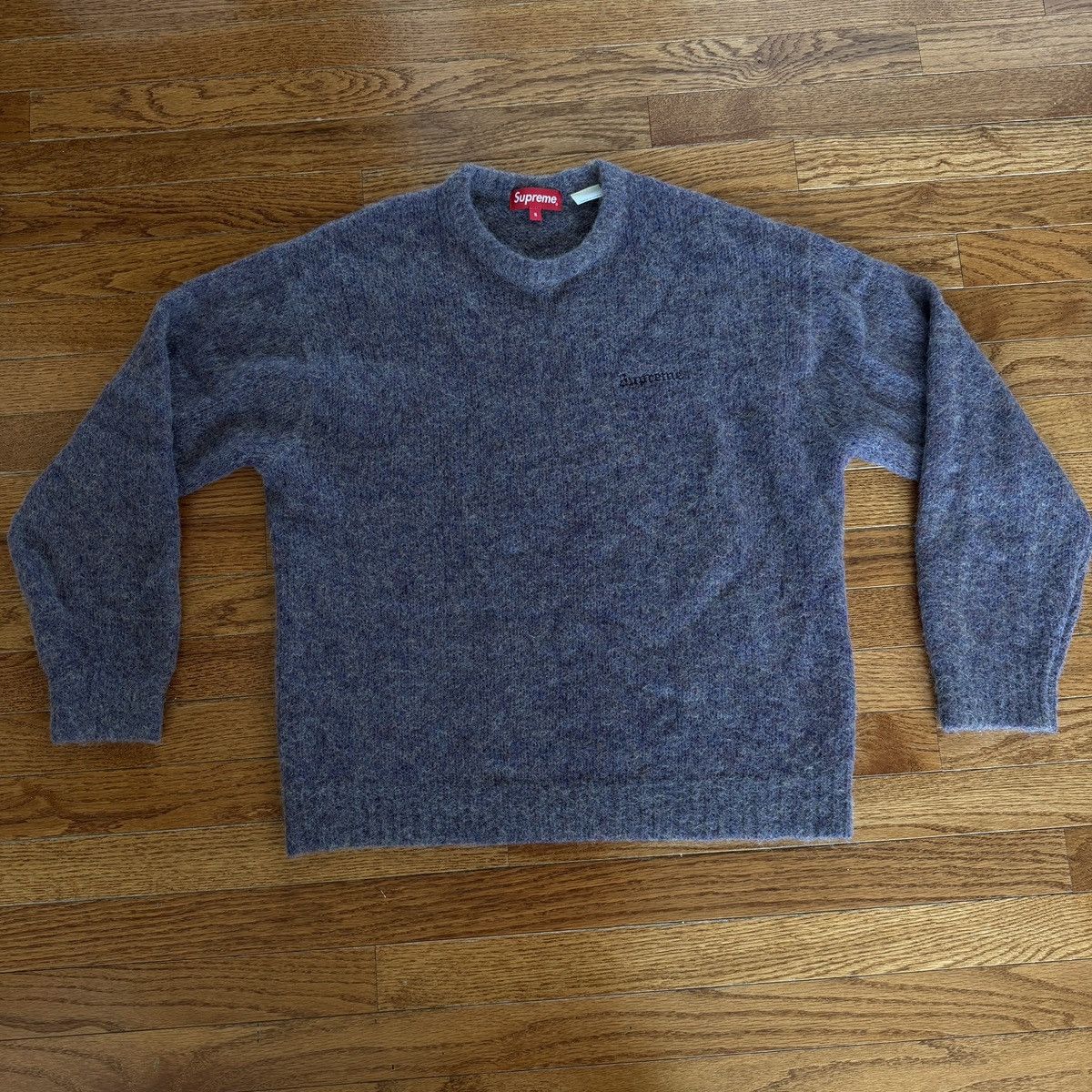 Junya Watanabe × Supreme Brushed camouflage mohair sweater | Grailed
