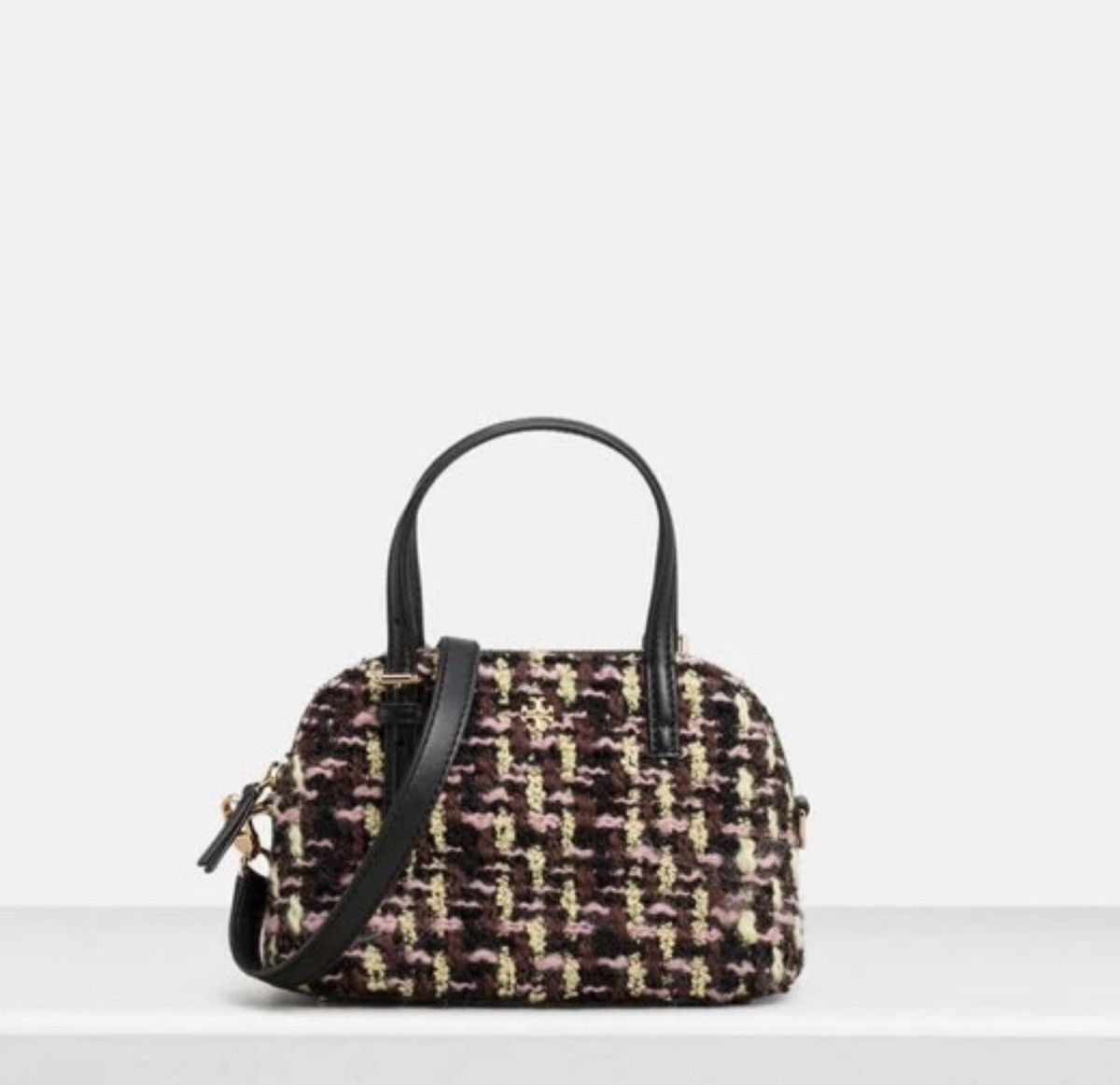 Tory Burch Tory Burch emerson tweed domr satchel Size ONE SIZE - 1 Thumbnail