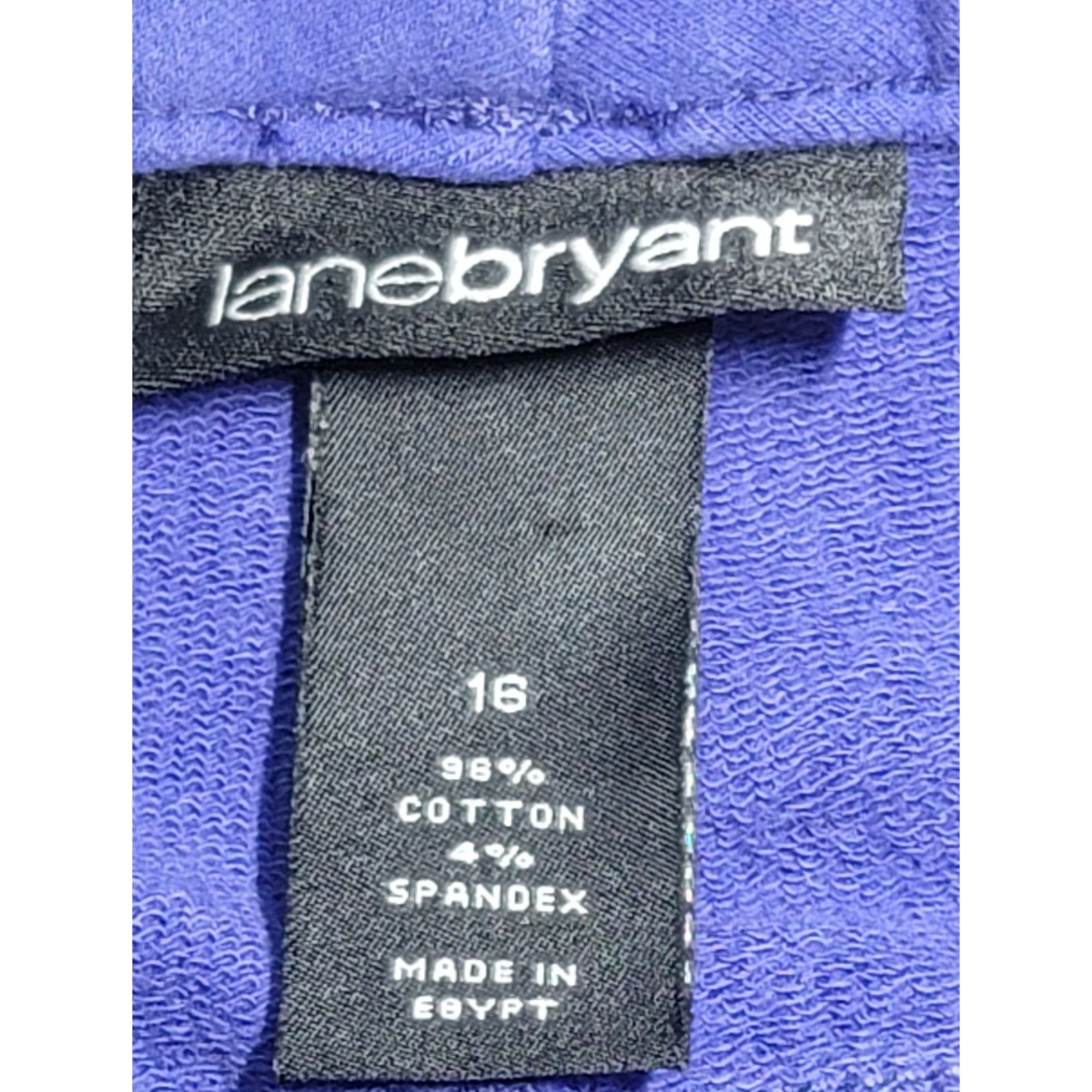 Other Lane Bryant Purple Flat Front Treggings Pants 16 Lightweight Size 38" / US 16 / IT 52 - 3 Thumbnail