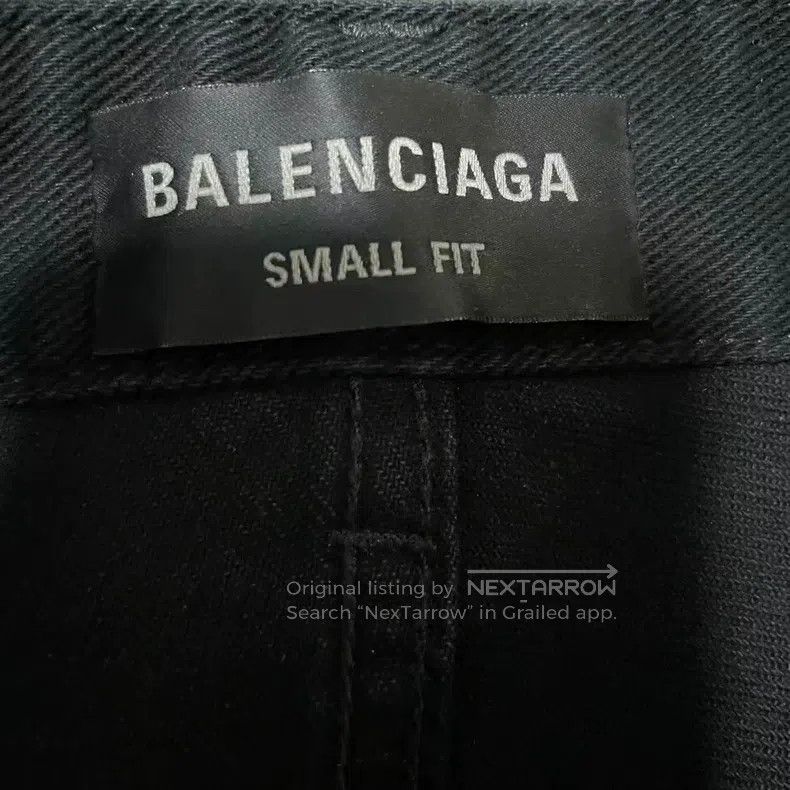 Balenciaga Balenciaga size M Black-gray washed baggy loose wide-leg j Size US 27 - 3 Thumbnail