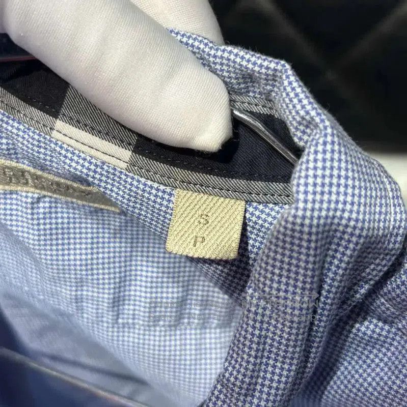 Burberry Burberry Blue Cotton Long Sleeve Shirt. Size US S / EU 44-46 / 1 - 5 Thumbnail