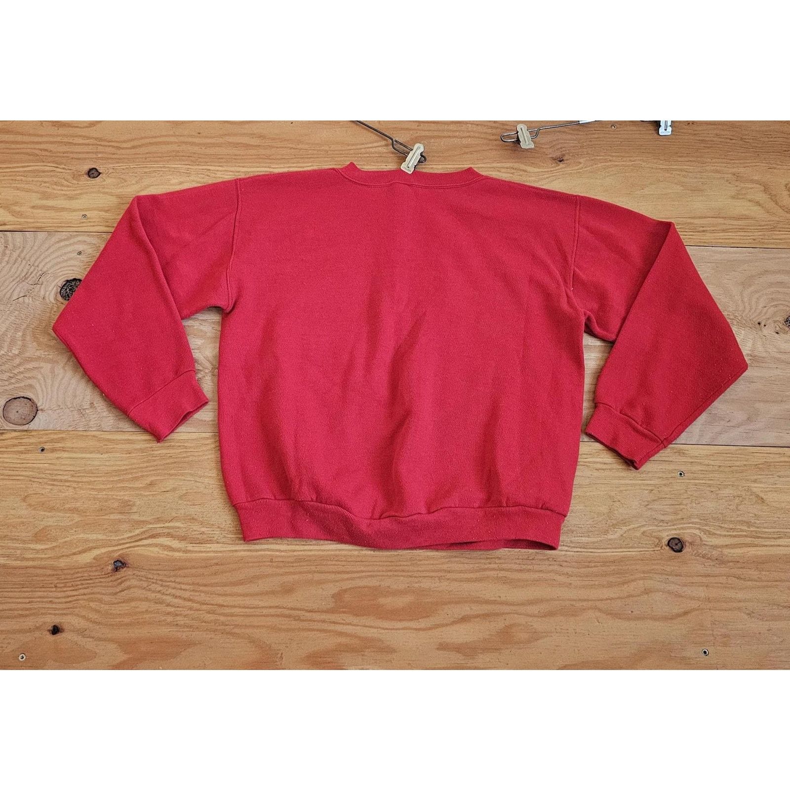 Other University of Nebraska Red Argyle Sweatshirt Womens M 1990s Size M / US 6-8 / IT 42-44 - 2 Thumbnail