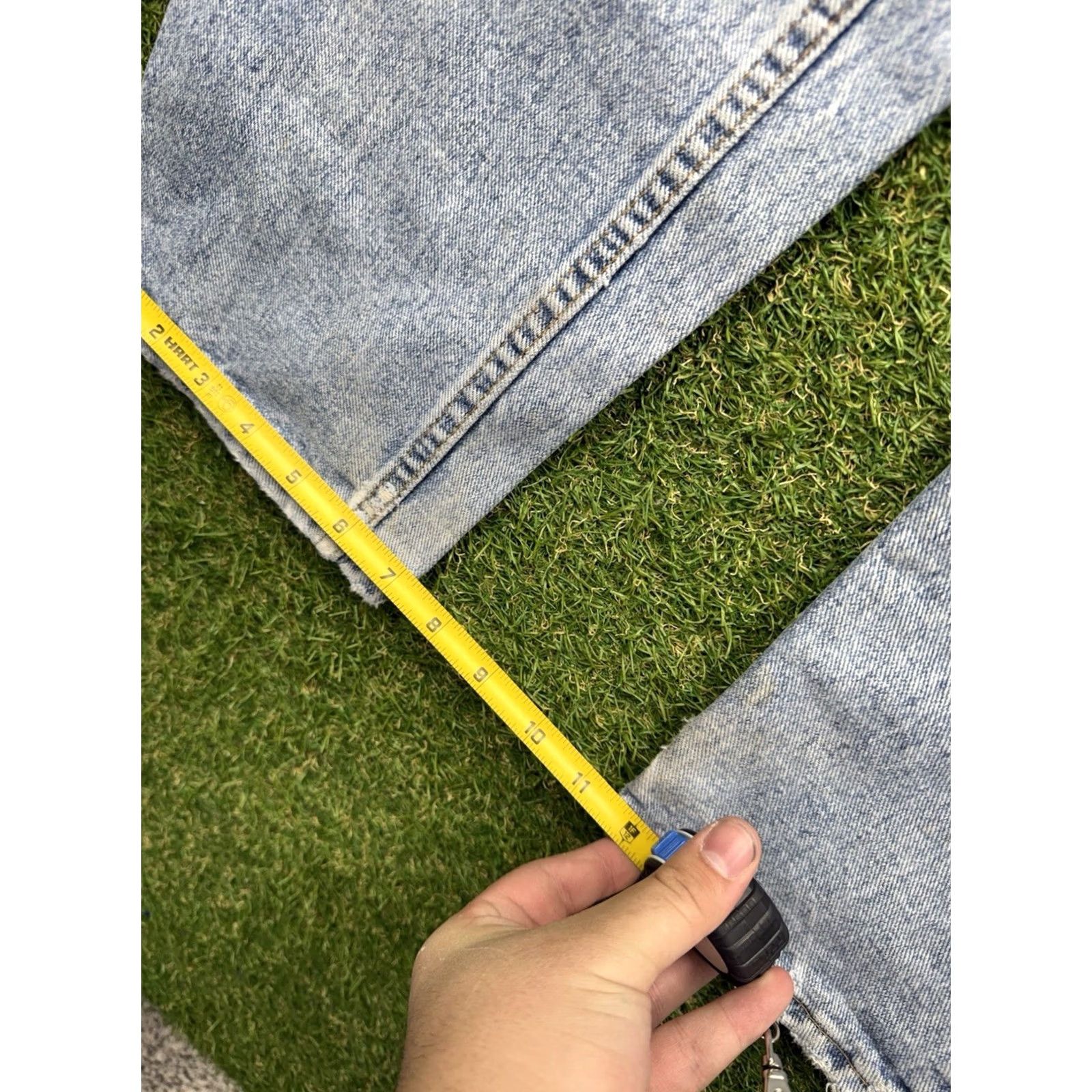 Levi's VINTAGE Levi's 550 Jeans Mens 36x34 Blue Denim Relaxed Tapered 90s USA Made in USA 90s Size US 36 / EU 52 - 4 Thumbnail