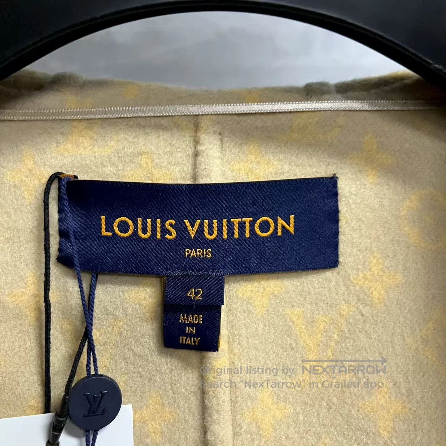 Louis Vuitton Louis Vuitton size 42 Logo-patterned belted short coat| Size XL / US 12-14 / IT 48-50 - 3 Thumbnail