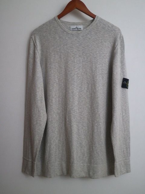 image of Stone Island Knitwear Crewneck Size Xxxl in Grey, Men's