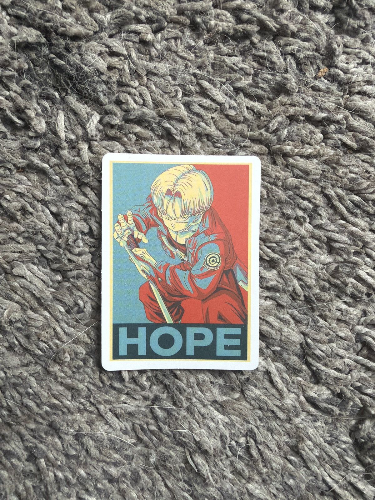 Cartoon Network Dragon Ball Z Future Trunks Hope Sticker Size ONE SIZE - 1 Thumbnail