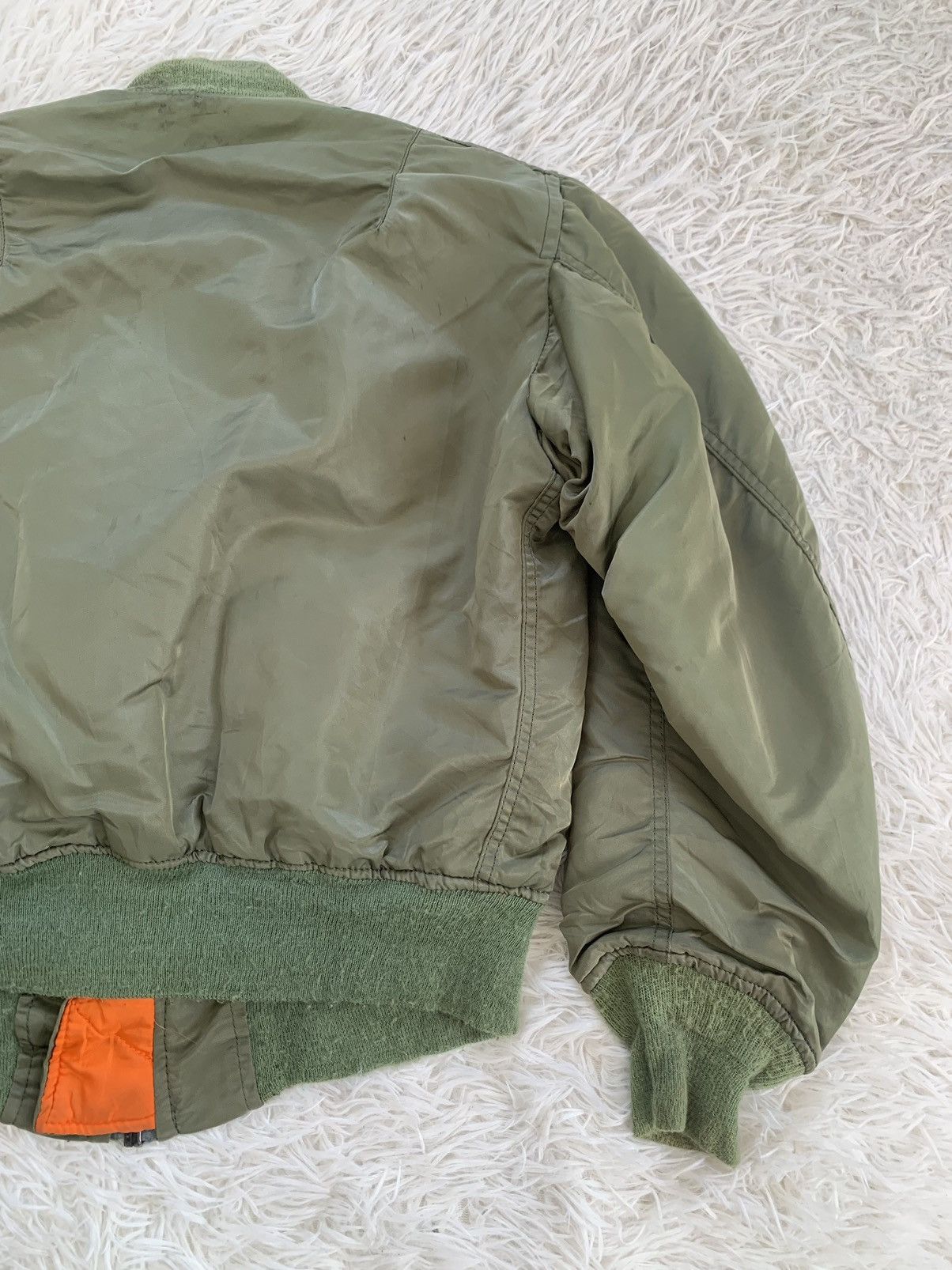 Alpha Industries Vintage Alpha Industries MA-1 Flight Bomber Jacket Zip Ideal Size US S / EU 44-46 / 1 - 11 Thumbnail