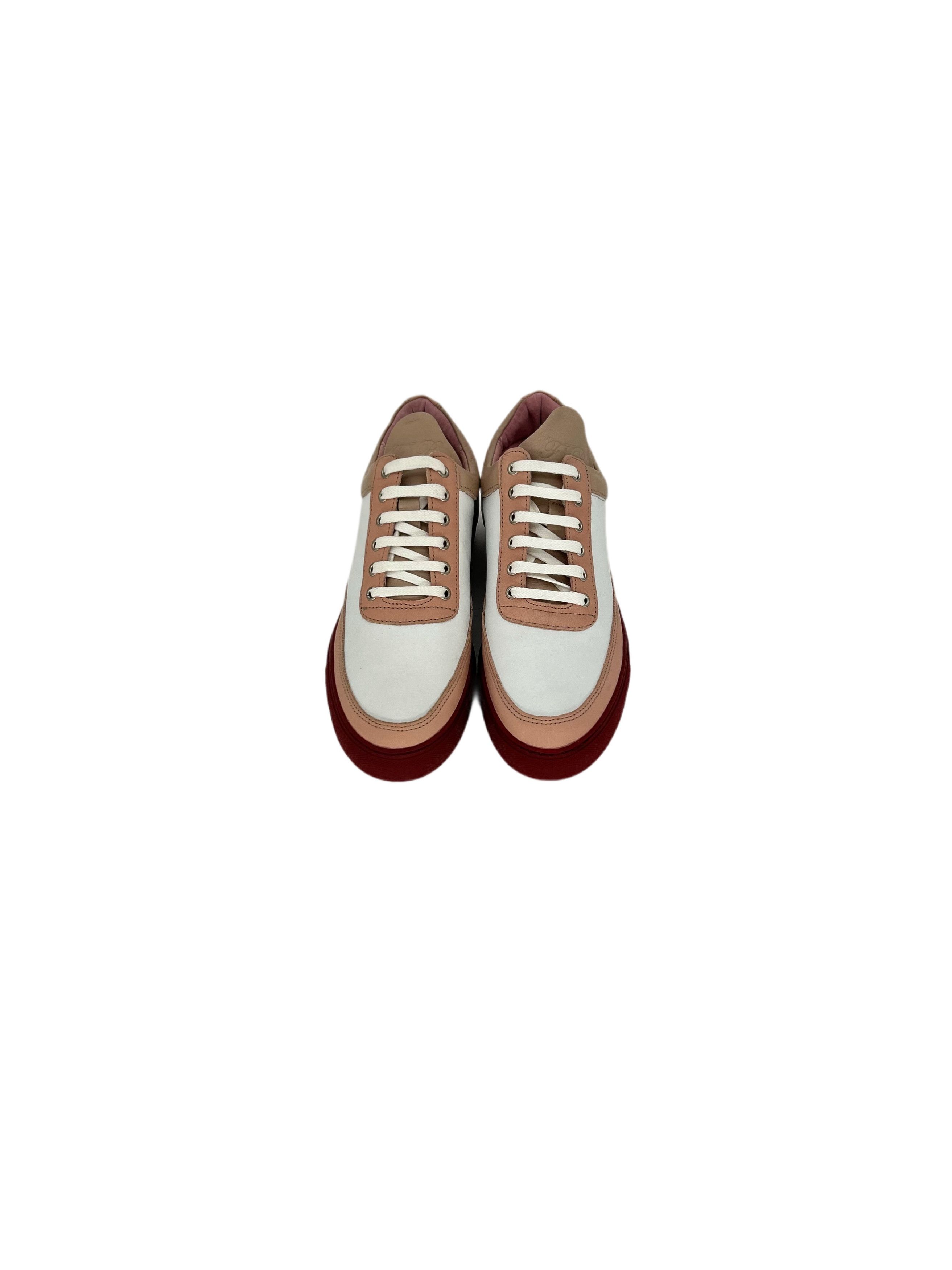 Filling Pieces Filling Pieces Low Top Nude Bladeux White Trainers Size US 7 / EU 40 - 3 Thumbnail