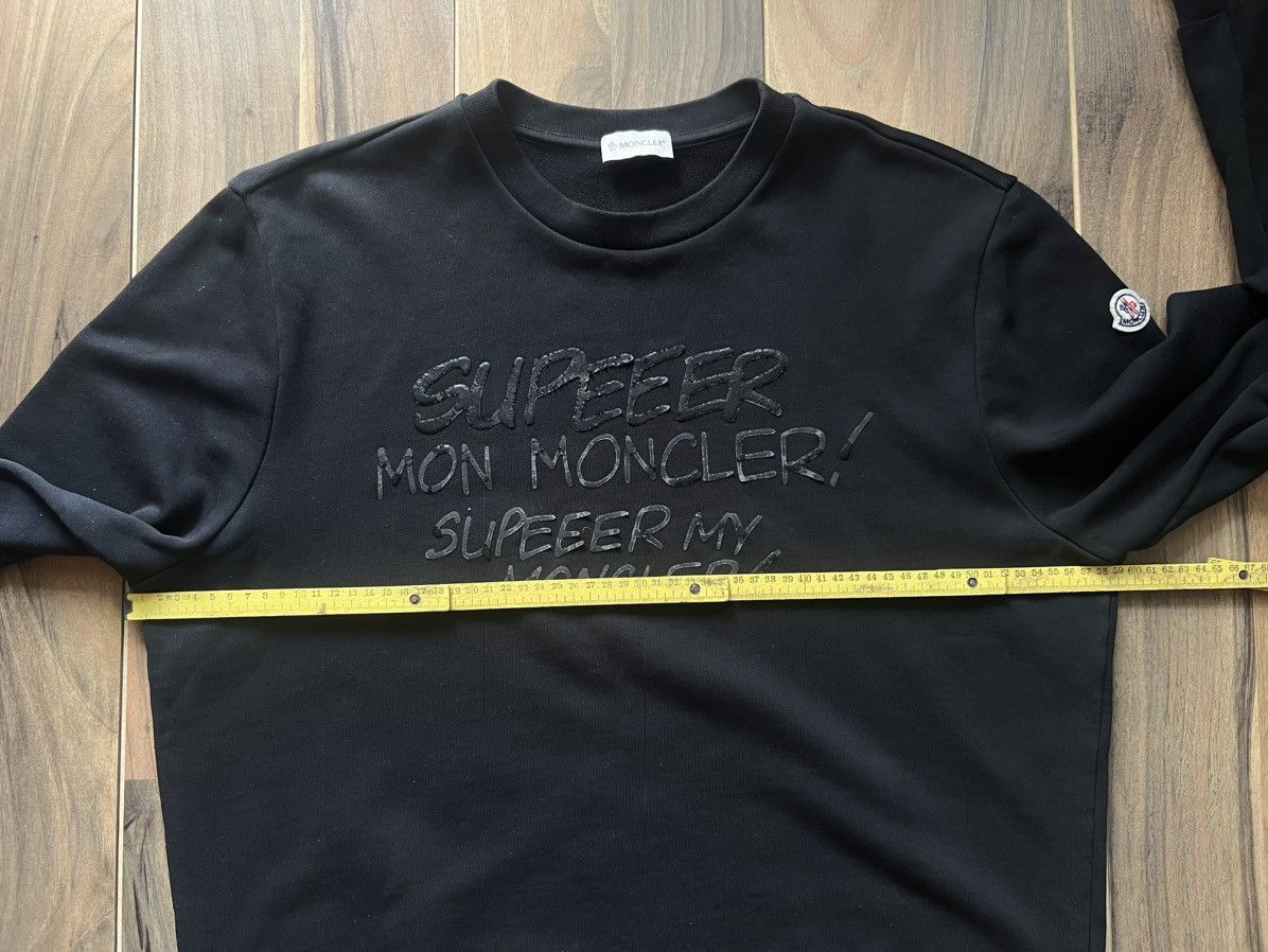 Moncler Moncler Sweatshirt Supeeer Sweater Logo Size US XL / EU 56 / 4 - 11 Thumbnail