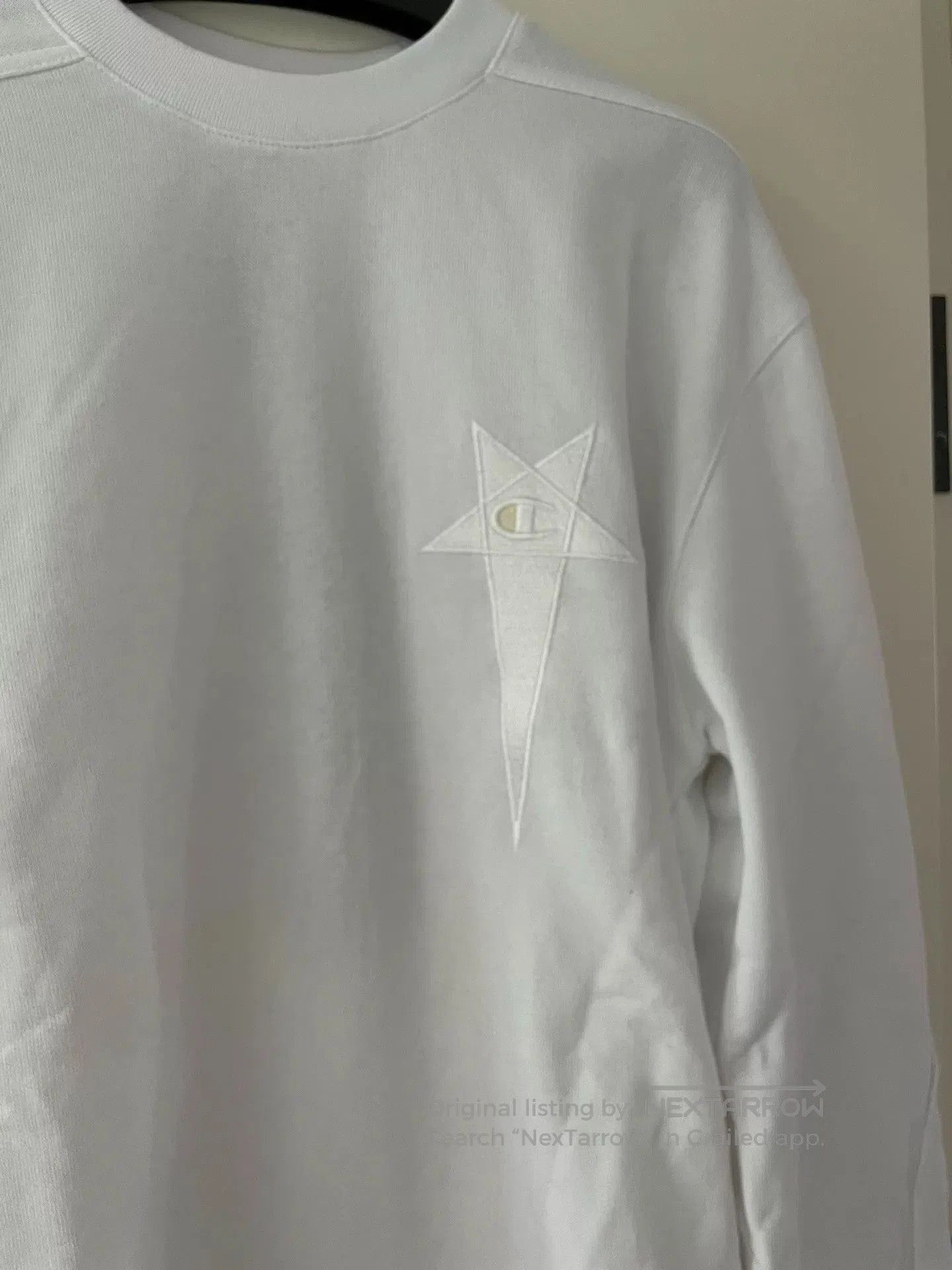 Rick Owens Rick Owens x Champion Men's White Top. Size US M / EU 48-50 / 2 - 3 Thumbnail