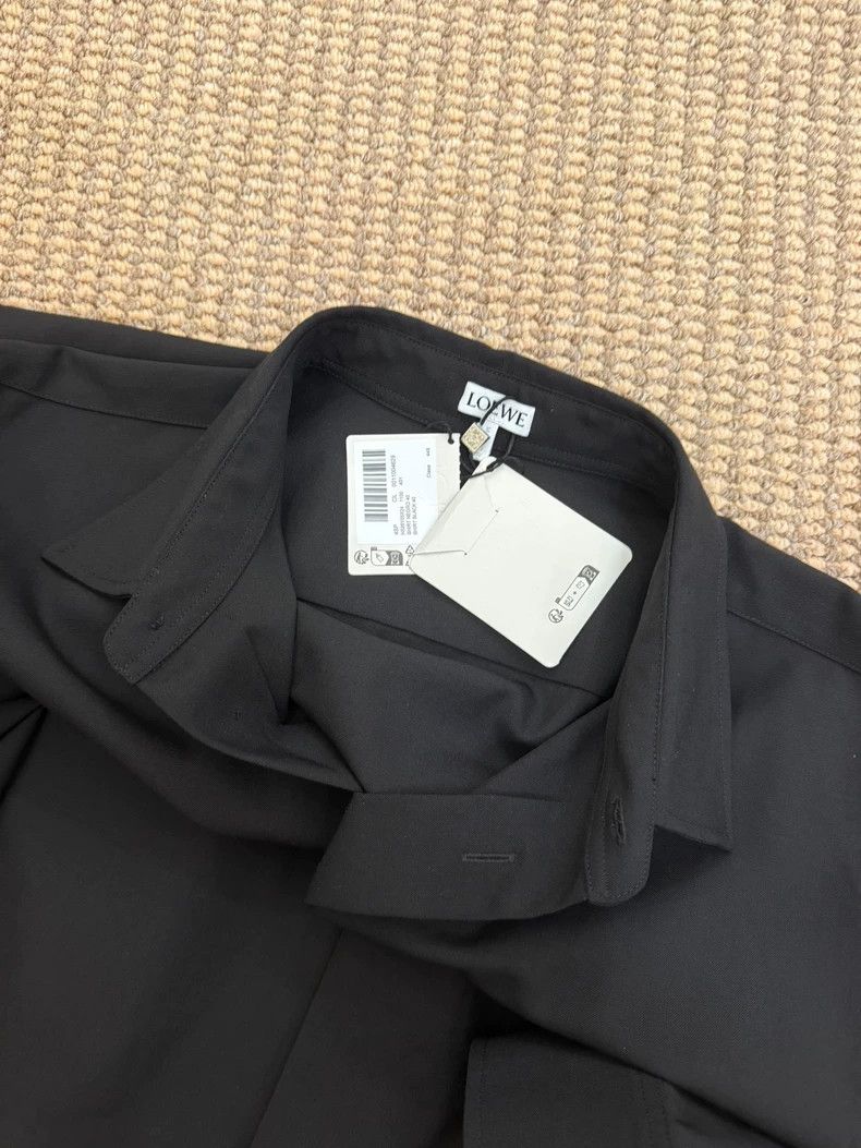 Loewe LOEWE size40 Black tactical embroidered logo long sleeve sh Size US M / EU 48-50 / 2 - 3 Thumbnail