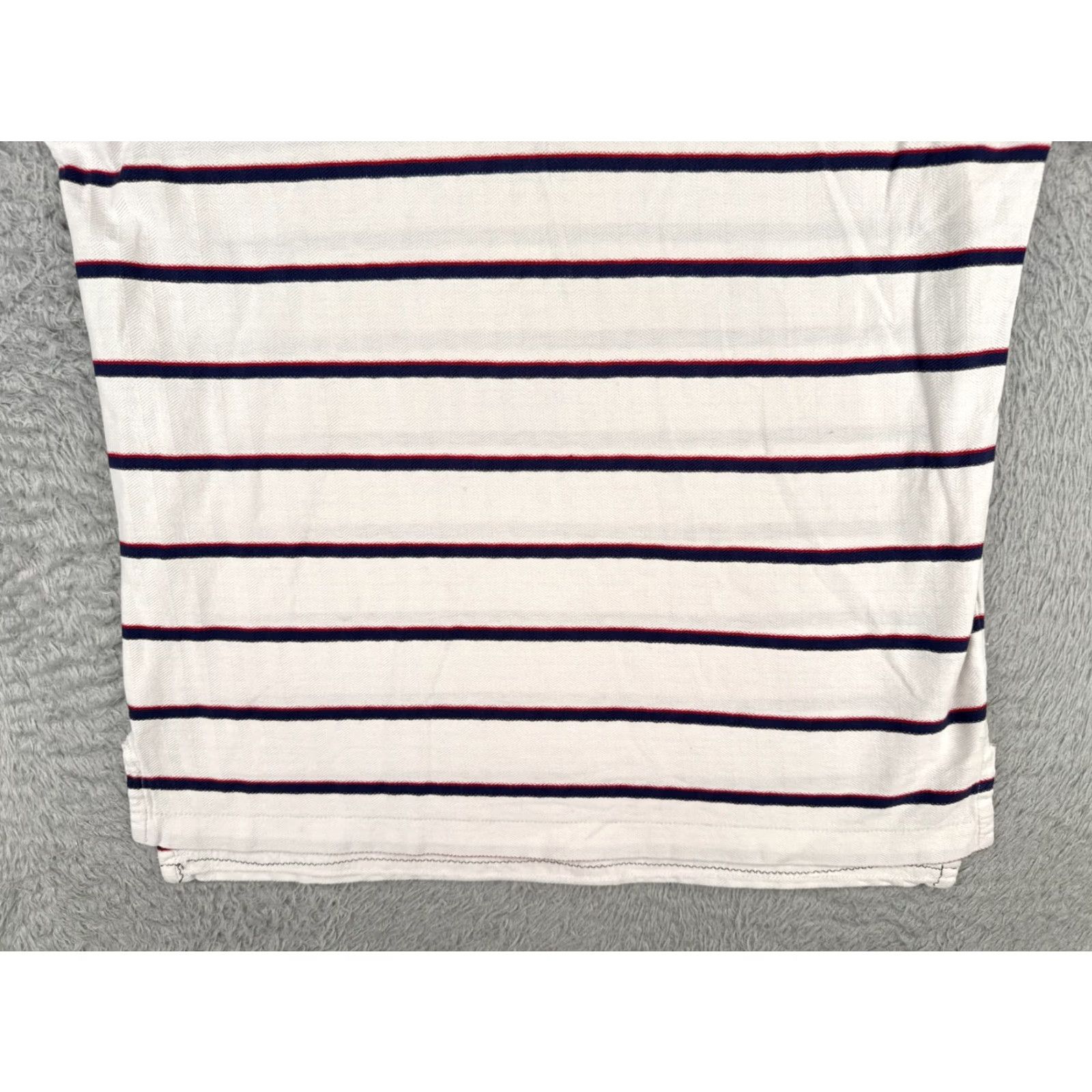 Ralph Lauren VINTAGE Ralph Lauren Polo Shirt Men Large White Black Herringbone 100% Cotton Short Sleeve Logo Embroidered Size US L / EU 52-54 / 3 - 5 Thumbnail