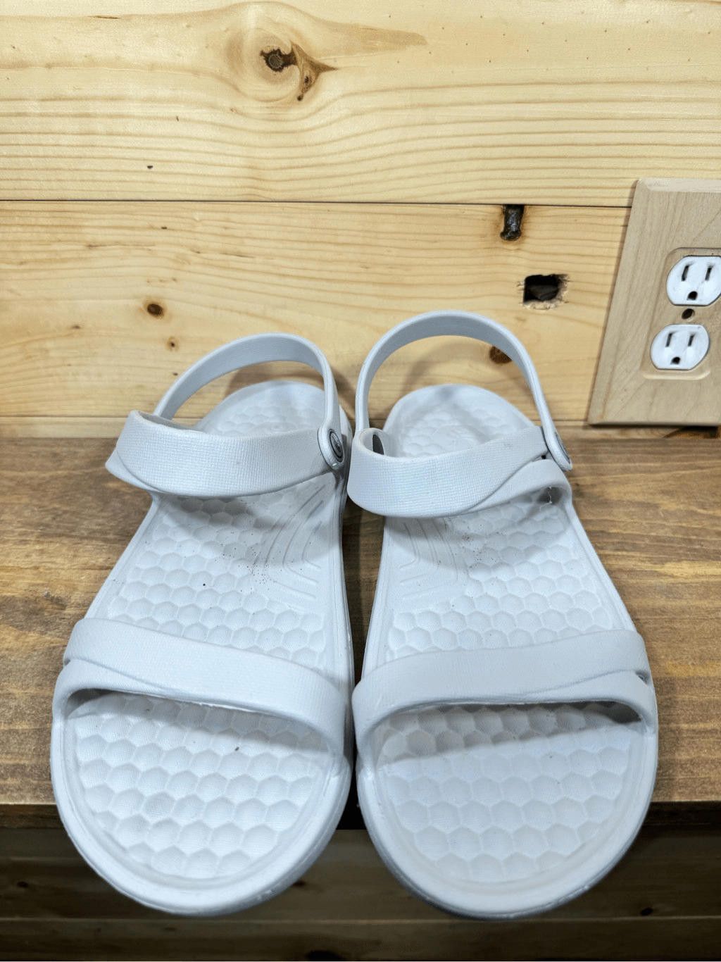 Designer Joybees Women's Size 11 Gray Dance Sandal Sporty Arch Supp Size US 11 / IT 41 - 3 Thumbnail
