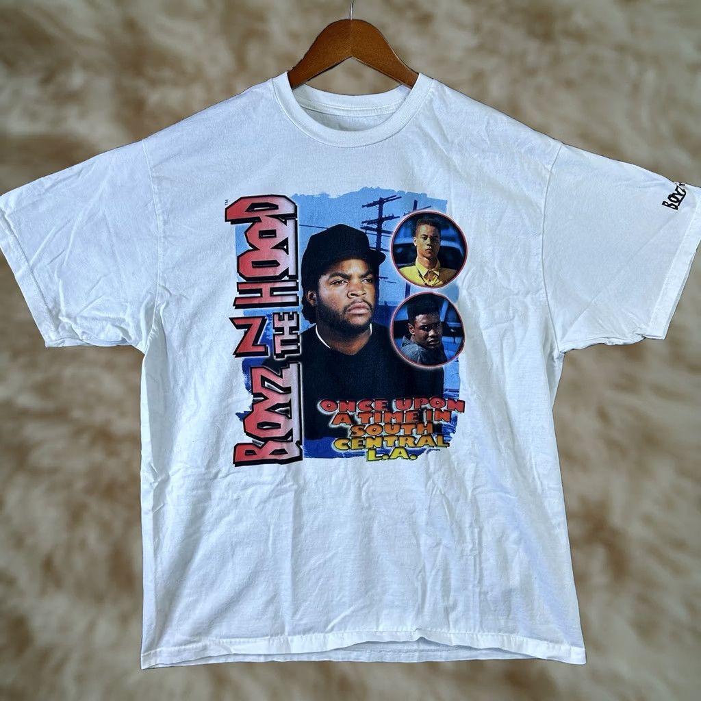 Rap Tees × Streetwear × Vintage Vtg Boyz n the Hood Ice Cube Rap