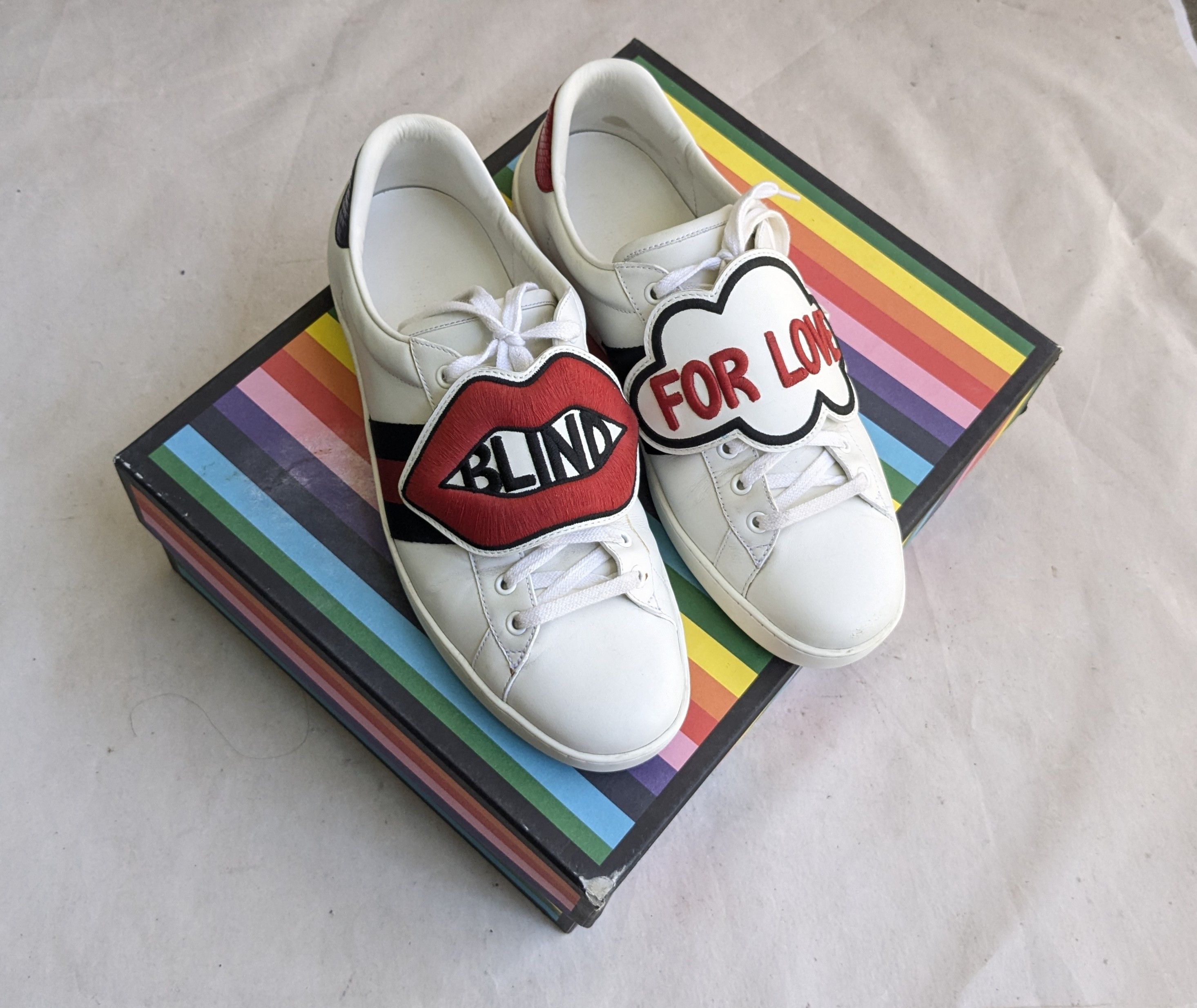 Gucci Gucci Ace Sneakers White 11 White Low Tops Size US 11 / EU 44 - 1 Thumbnail