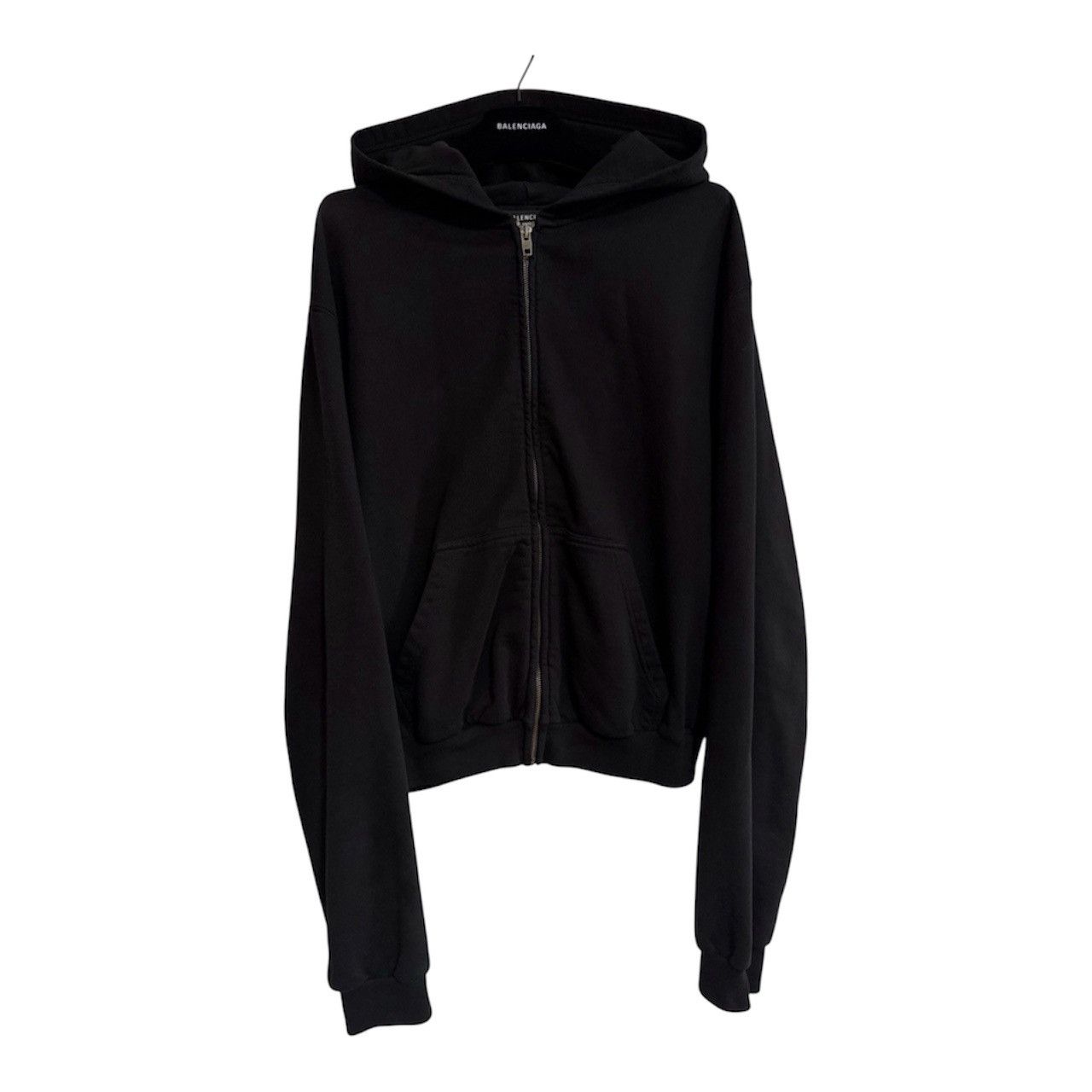 Balenciaga Balenciaga tab worn zip up hoodie | Grailed