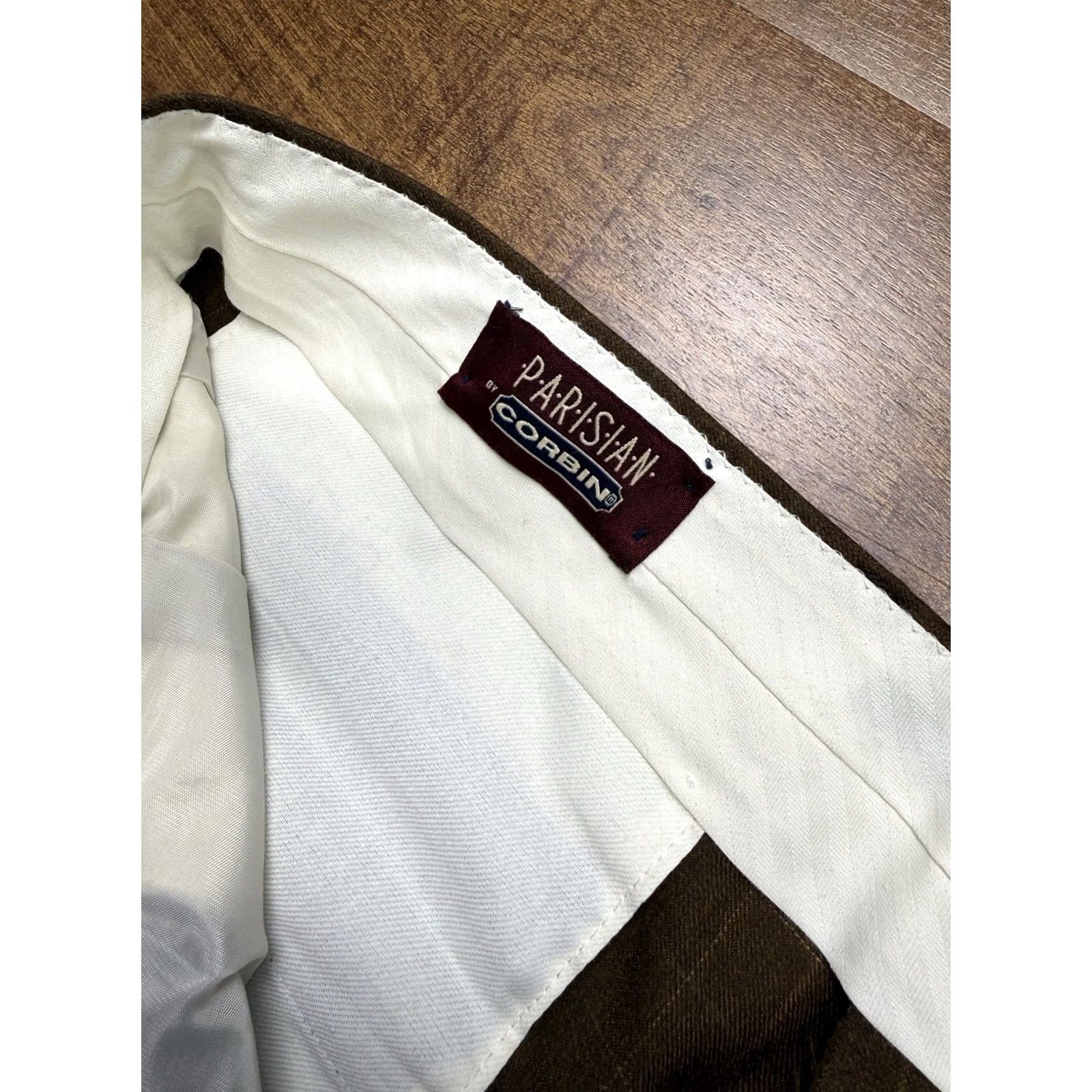 Vintage VINTAGE Corbin Wool trousers Windowpane Pants brown Pleated Cuffed 38X28 Men Dress Pants Wool Re… Size US 38 / EU 54 - 6 Thumbnail