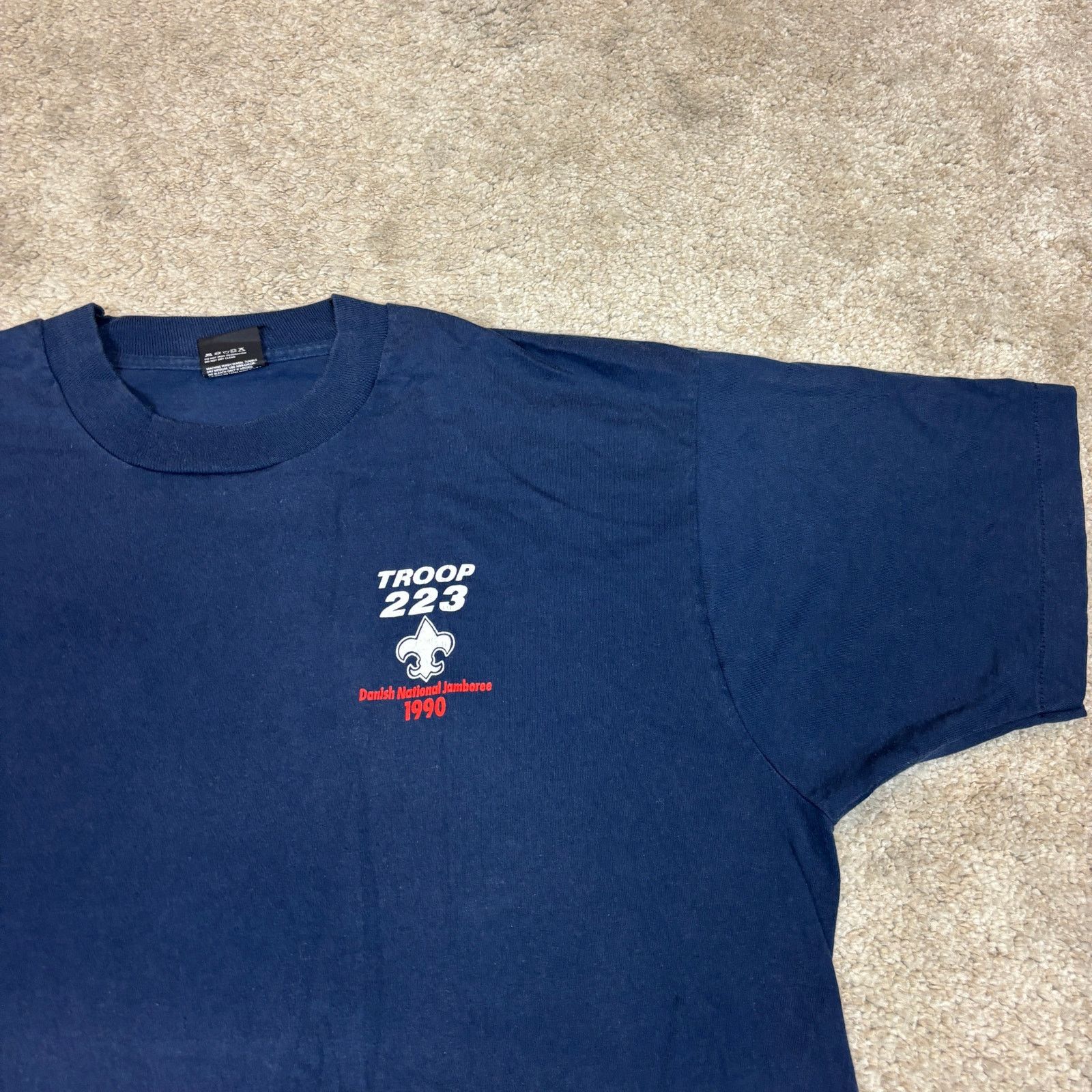 Vintage Vintage 1990 Danish National Jamboree Troop 223 Shirt 2XL Size US XXL / EU 58 / 5 - 4 Thumbnail