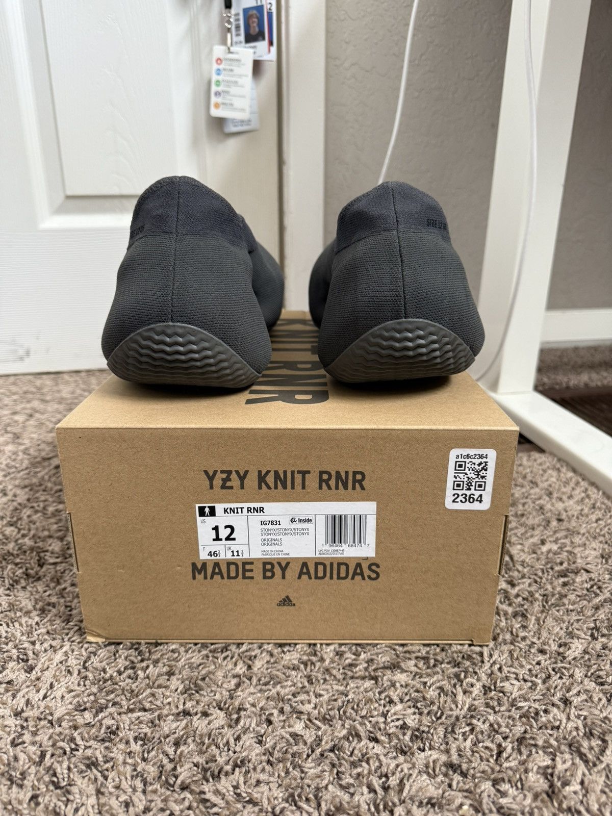 Adidas YEEZY Knit Runner Stone Onyx Size US 12 / EU 45 - 5 Thumbnail