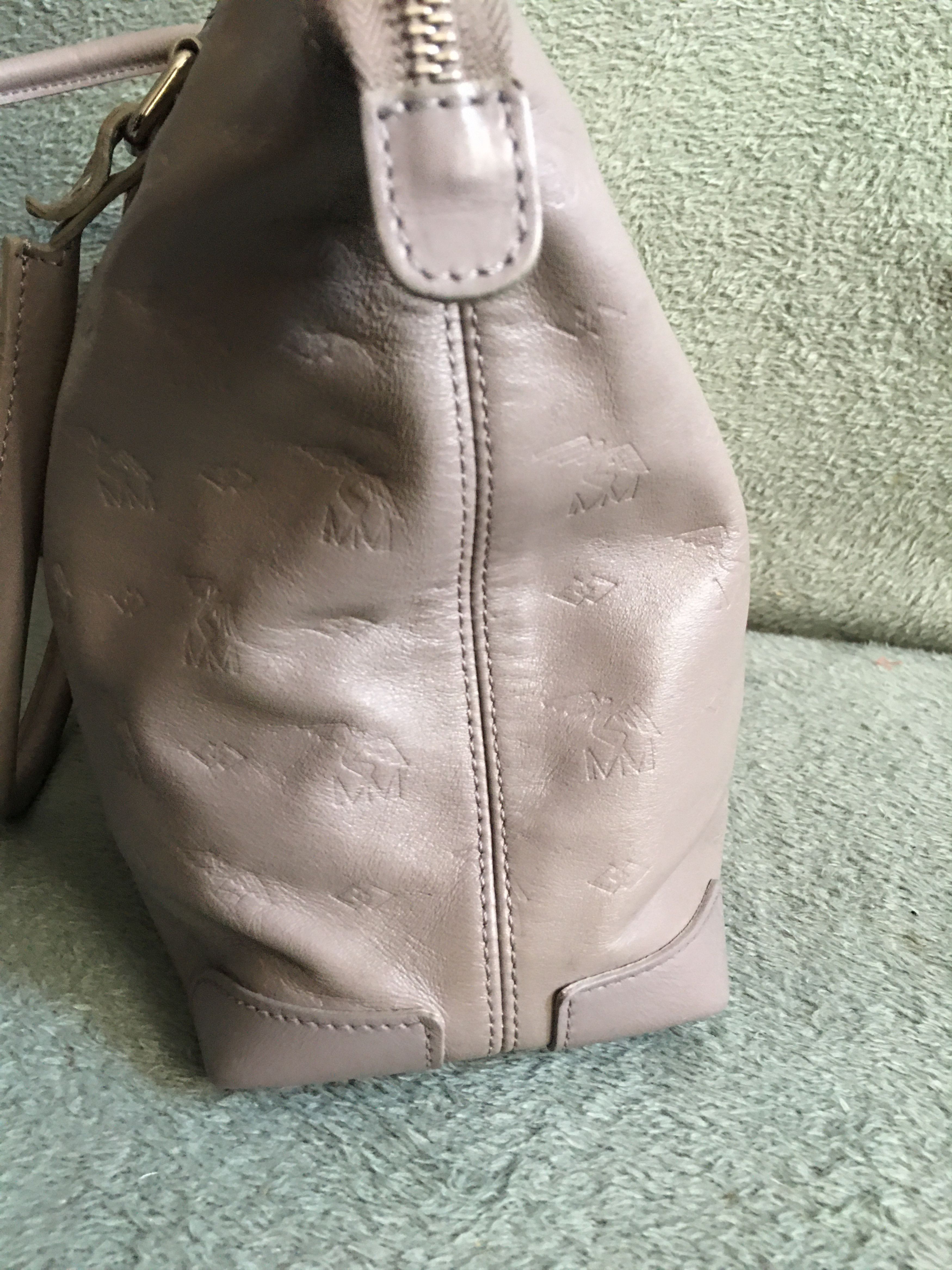 Maison Mollerus Maison Mollerus Leather Monogram Vintage Handbag Bag Size ONE SIZE - 6 Thumbnail