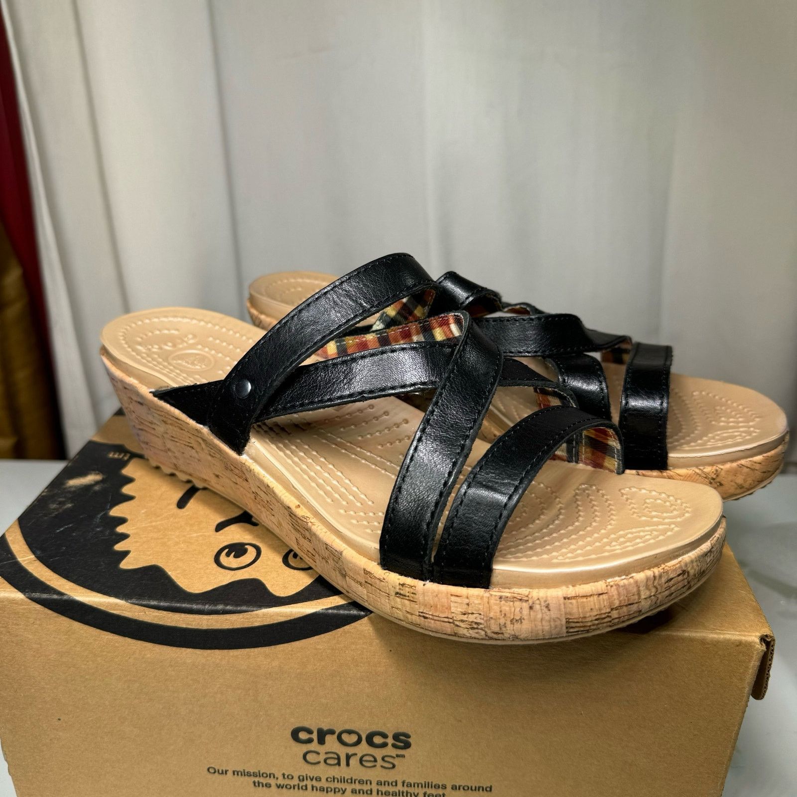 Crocs mini wedge sandals on sale