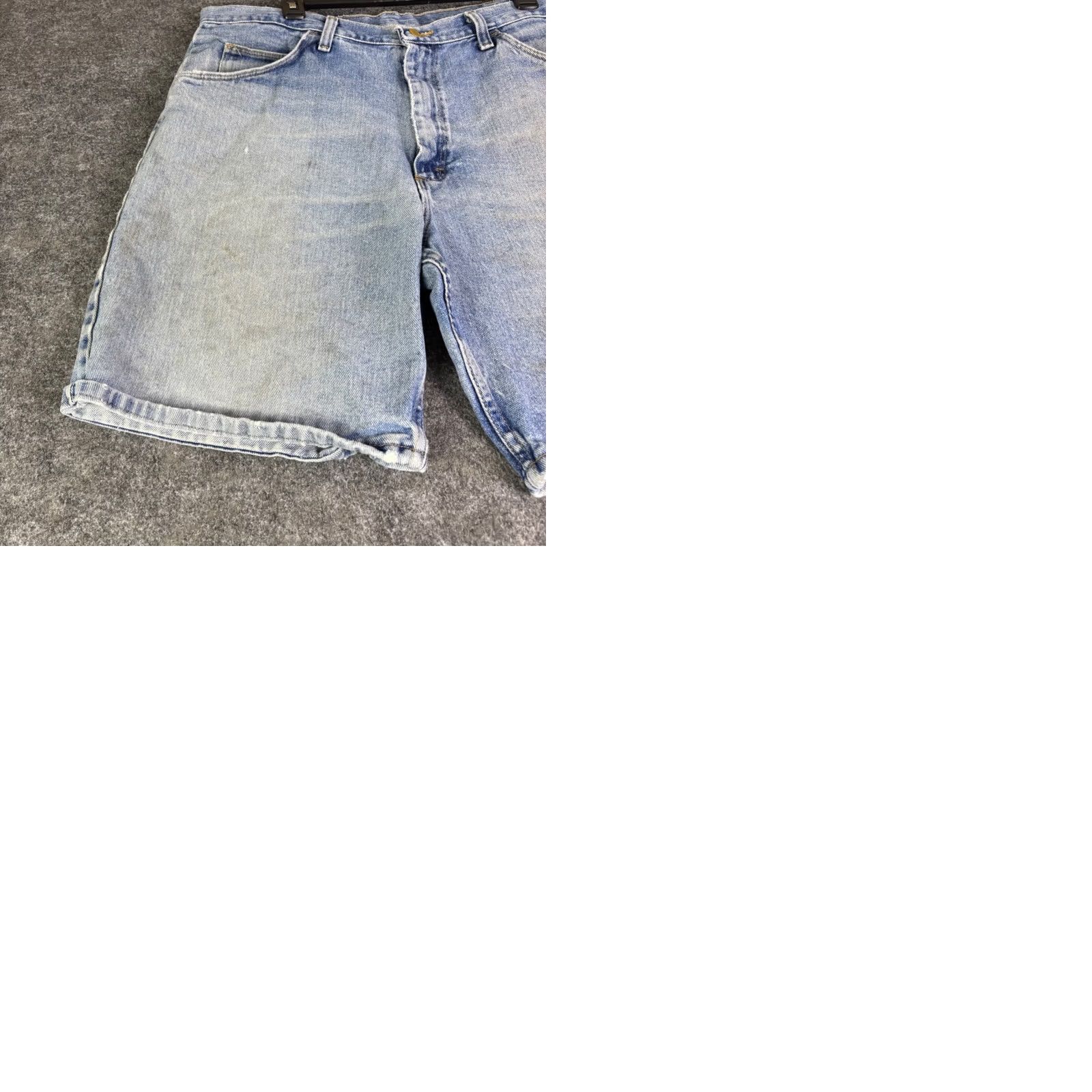 Wrangler Wrangler Bermuda Shorts Mens Light Wash Denim 36 Blue Cotton 606W1DH Distressed Size US 36 / EU 52 - 9 Thumbnail