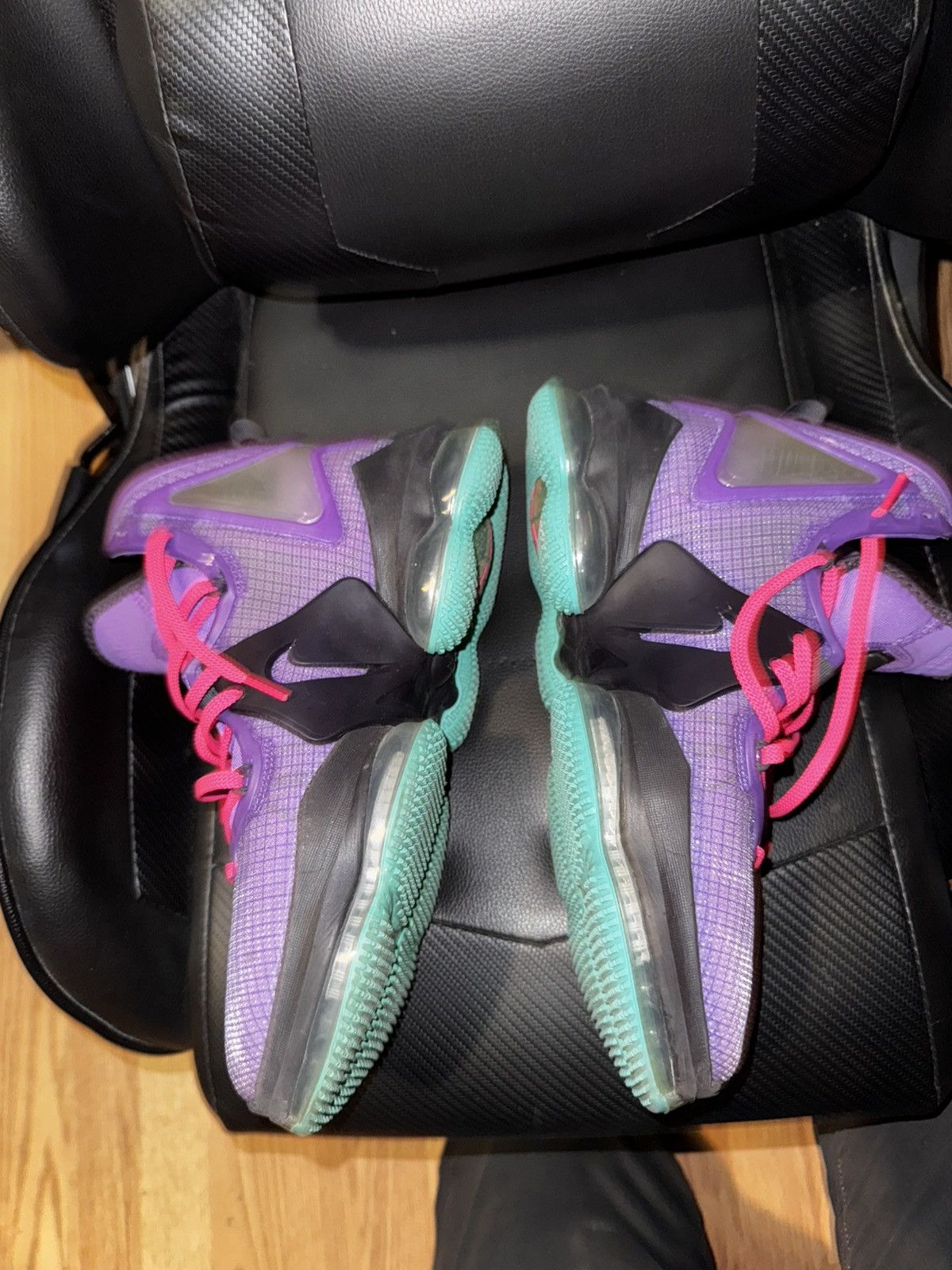 Nike Nike Lebron 19 Purple Teal Size US 11 / EU 44 - 4 Thumbnail