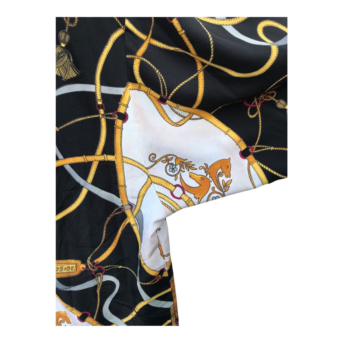 Designer Vintage Voix d Homme Chain Print Baroque Pop Art Button Down Size US L / EU 52-54 / 3 - 16 Thumbnail