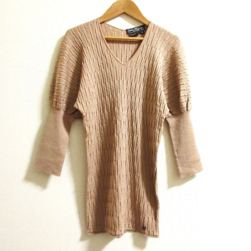 Salvatore Ferragamo Salvatore Ferragamo Salvatore Ferragamo Gancini Knit Sweater Textile Tops DUTY FREE for USA Size ONE SIZE - 1 Thumbnail