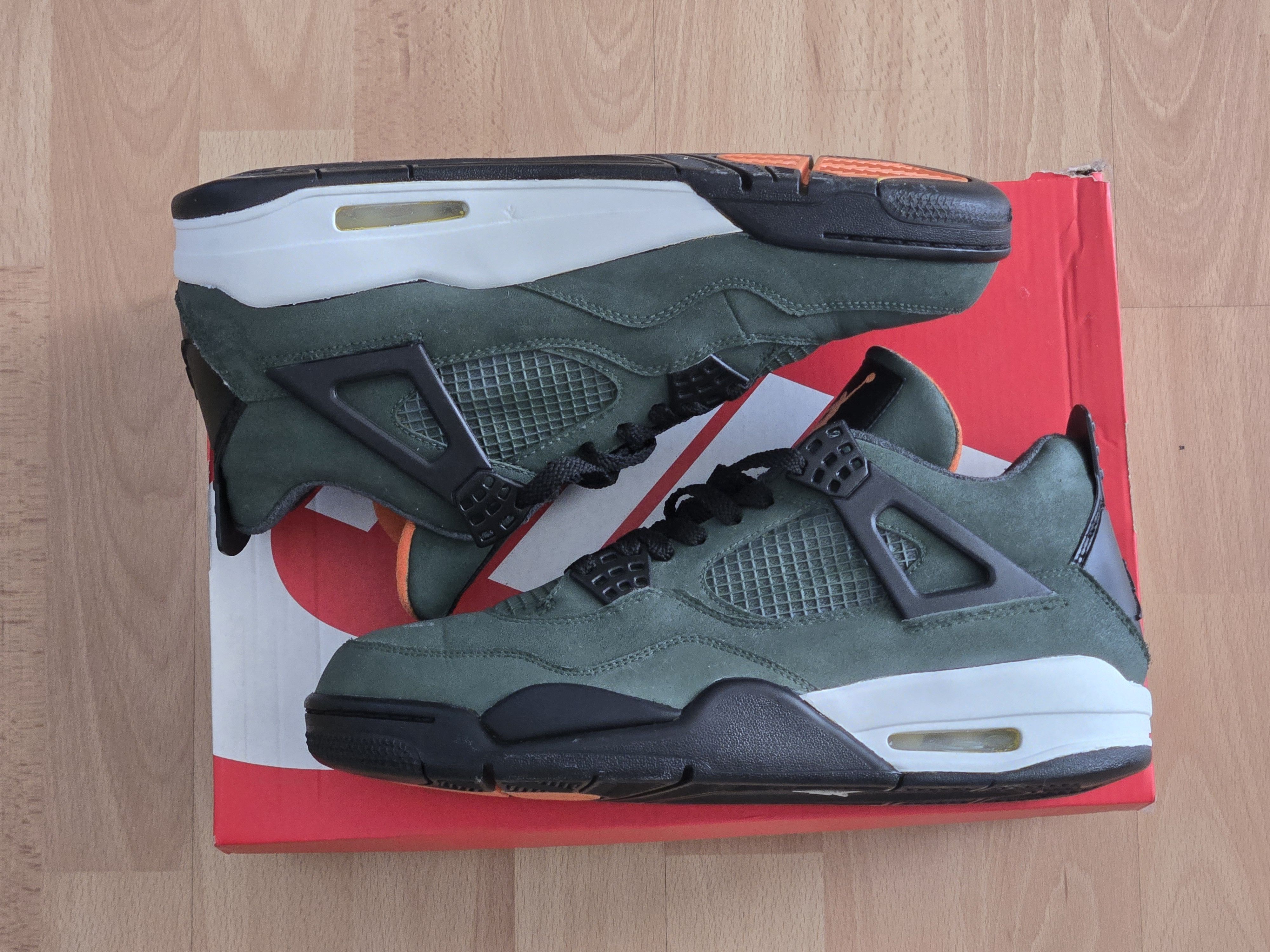 Nike Air Jordan 4 Retro Thunder Custom Undefeated Sz 9.5 Size US 9.5 / EU 42-43 - 1 Thumbnail
