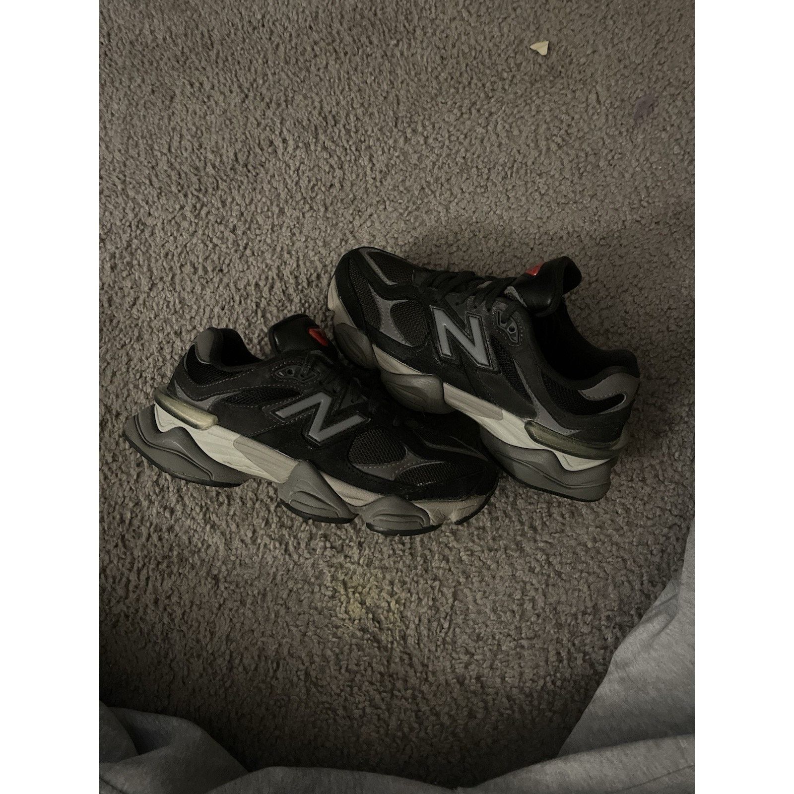 New Balance Size 4.5y-New Balance 9060 Black Castlerock Grey U9060BLK Size US 6 / IT 36 - 2 Thumbnail