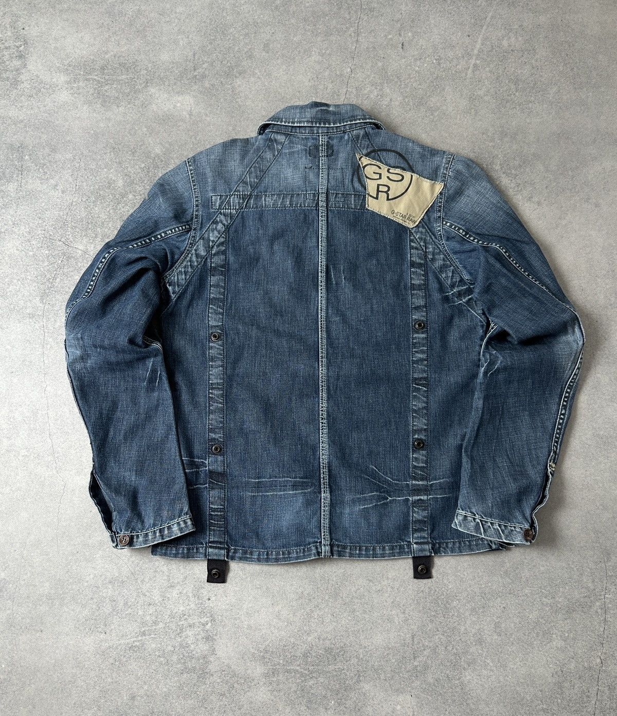G-Star Vintage G-Star 00s denim bikers jacket mens Size US M / EU 48-50 / 2 - 2 Thumbnail