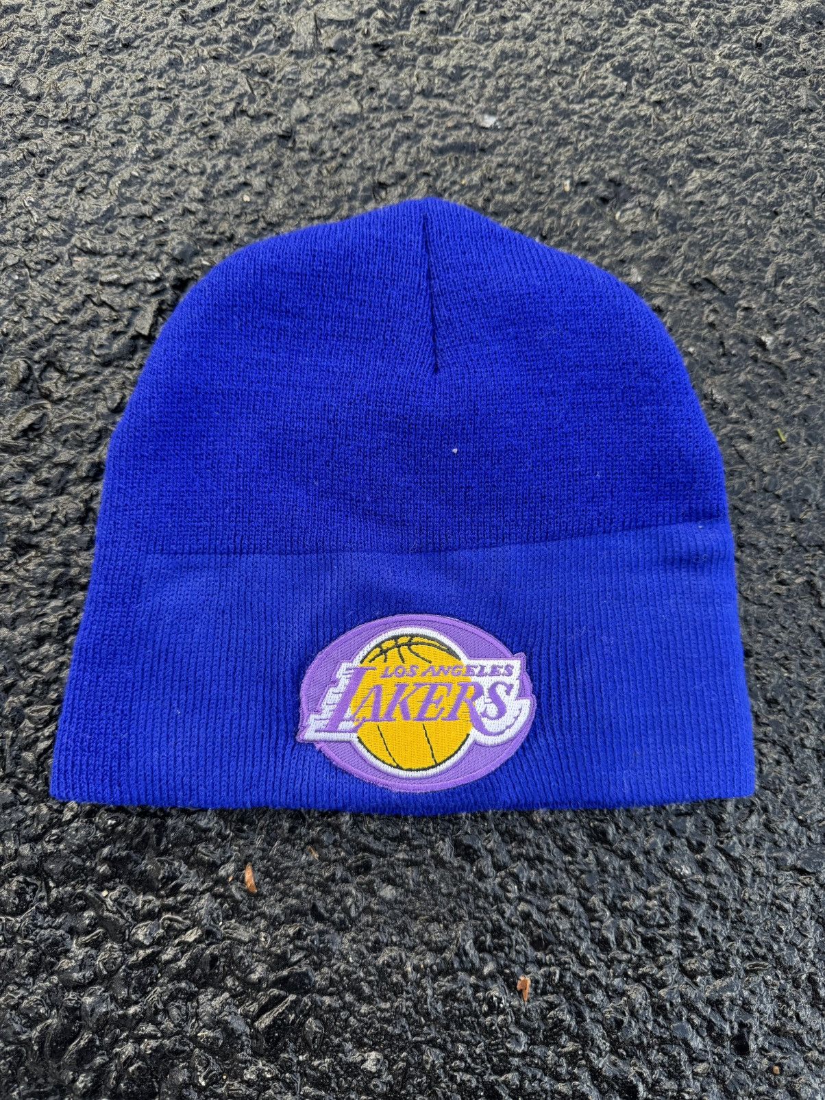 NBA × Sports Specialties × Vintage 2001 Los Angeles Lakers 90’s Vintage Kobe Era Beanie Hat Size ONE SIZE - 2 Thumbnail