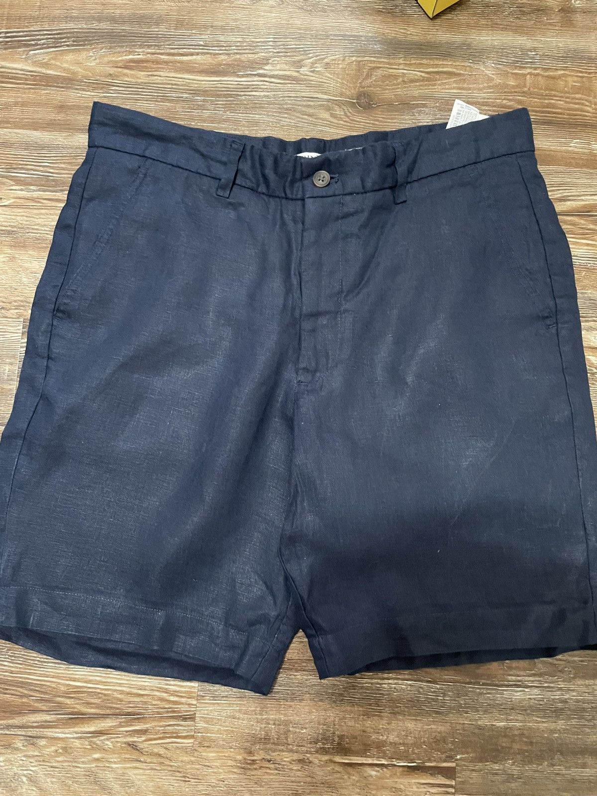 Zara Zara Linen Walk Summer Shorts Navy Size S 31 5" Inseam Size US 31 - 1 Thumbnail