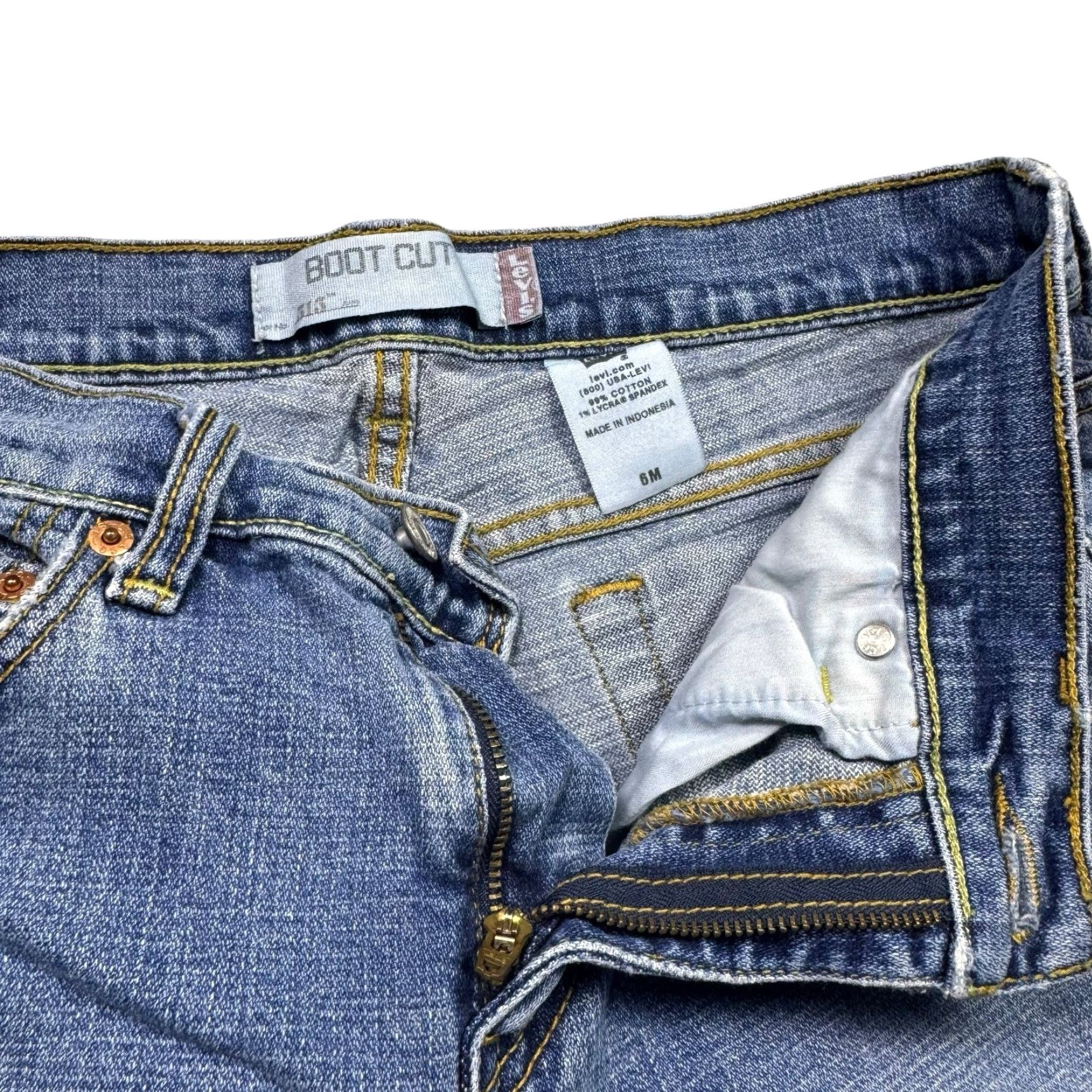 Levi's VINTAGE Levi's 515 Jeans Womens 6M 30x30 Bootcut Midrise Blue Denim 30 in Inseam Womens Boys Girls Mens Size 28" / US 6 / IT 42 - 7 Thumbnail