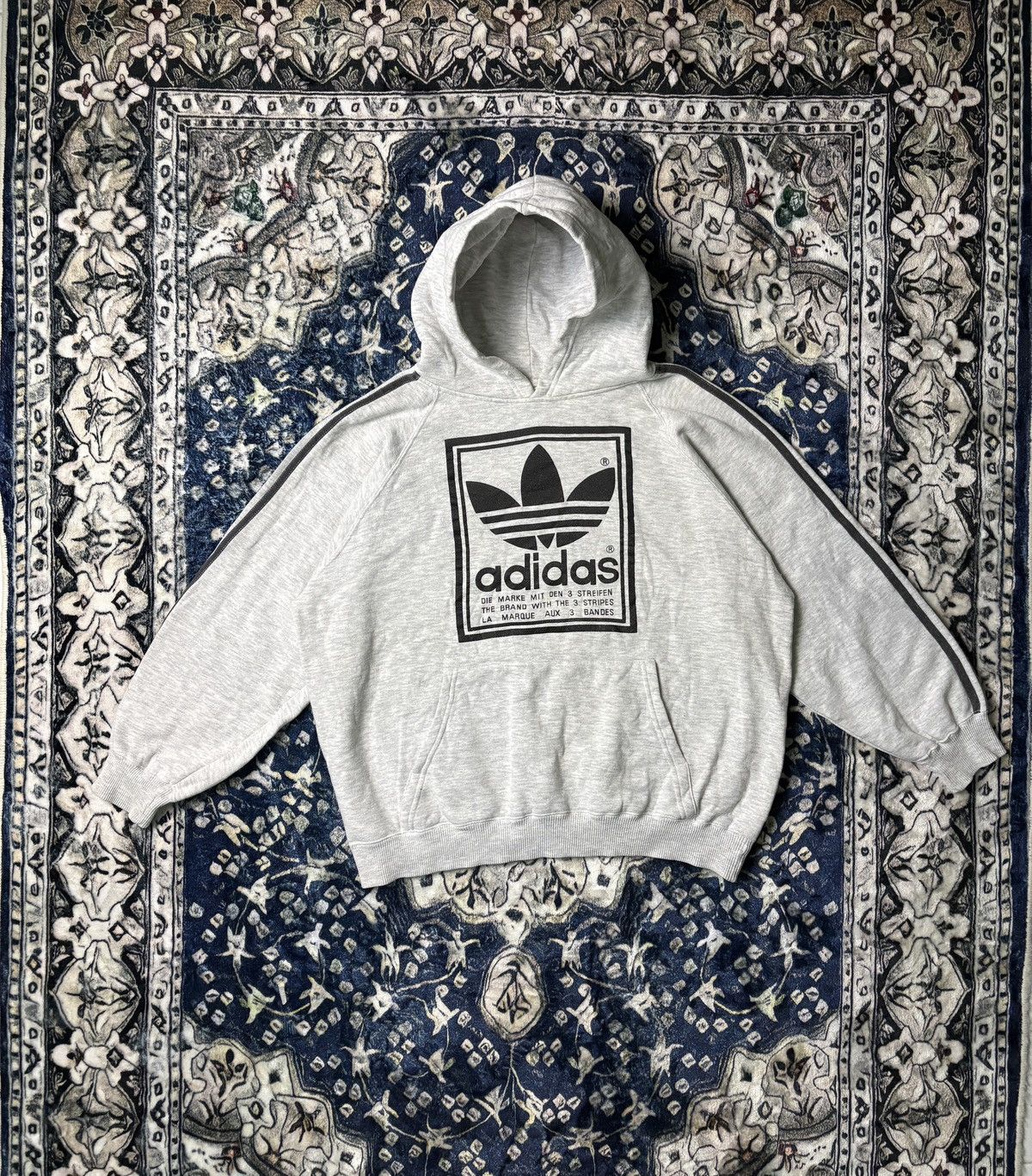 Adidas Vintage 80s Adidas Sweatshirt Hoodie Size US M / EU 48-50 / 2 - 2 Thumbnail