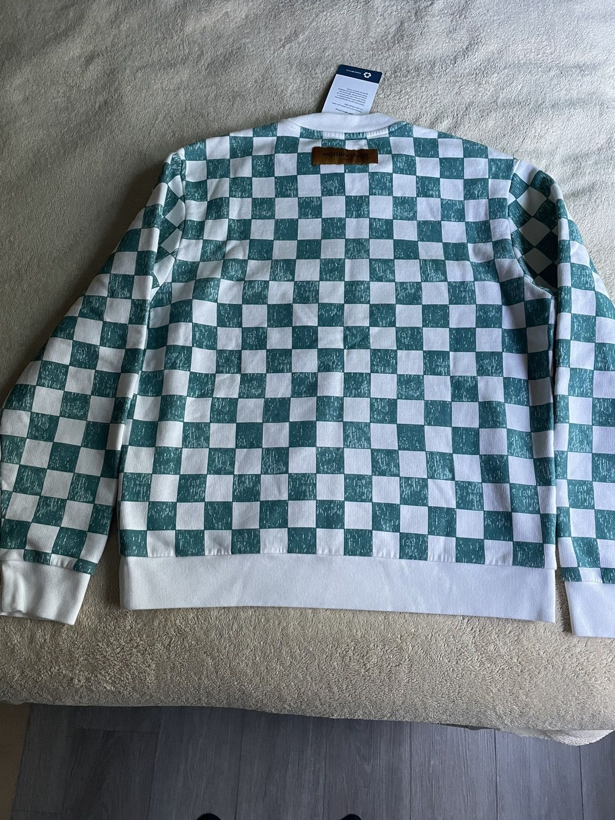 Louis Vuitton Louis Vuitton Blue Ocean Damier Crewneck Size US M / EU 48-50 / 2 - 4 Thumbnail