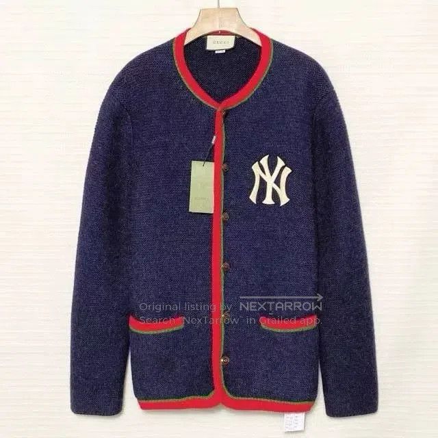 Gucci Gucci x NY Yankees Logo Wool Sweater. Size US XL / EU 56 / 4 - 1 Thumbnail